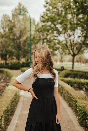 DoubleLayeredMaterial Chill Friendly Presley Dress