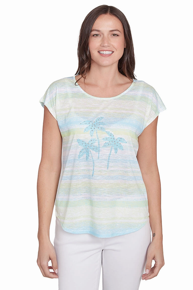 Spring Thing Studded Palm Top Breathable Microfiber