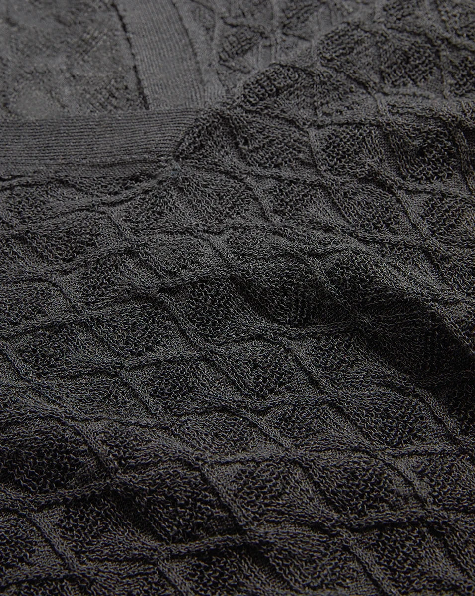 Temperature Regulating Fabric Issa Knit Polo Black