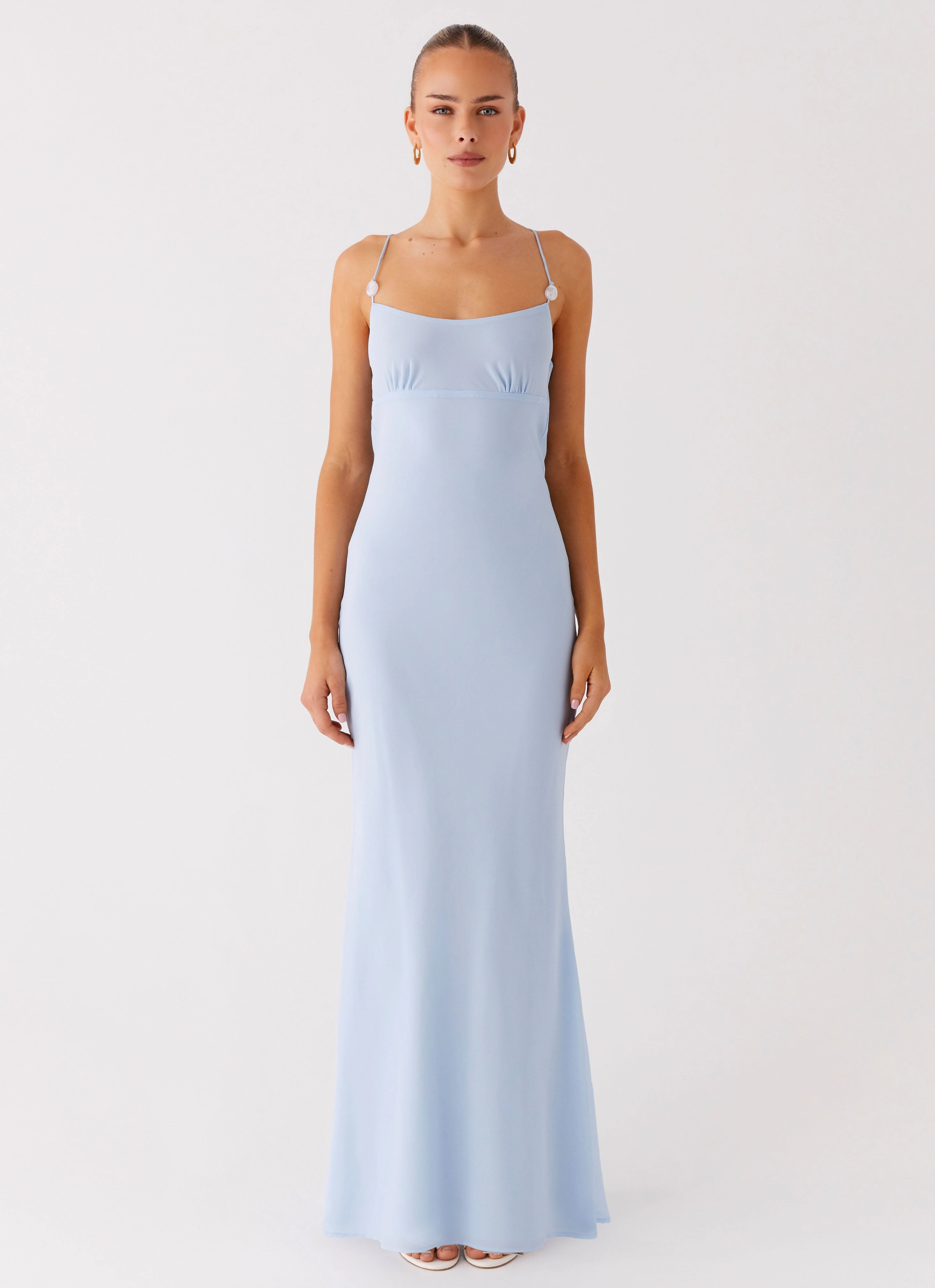 Machine-washable Cabello Maxi Dress - Pale Blue