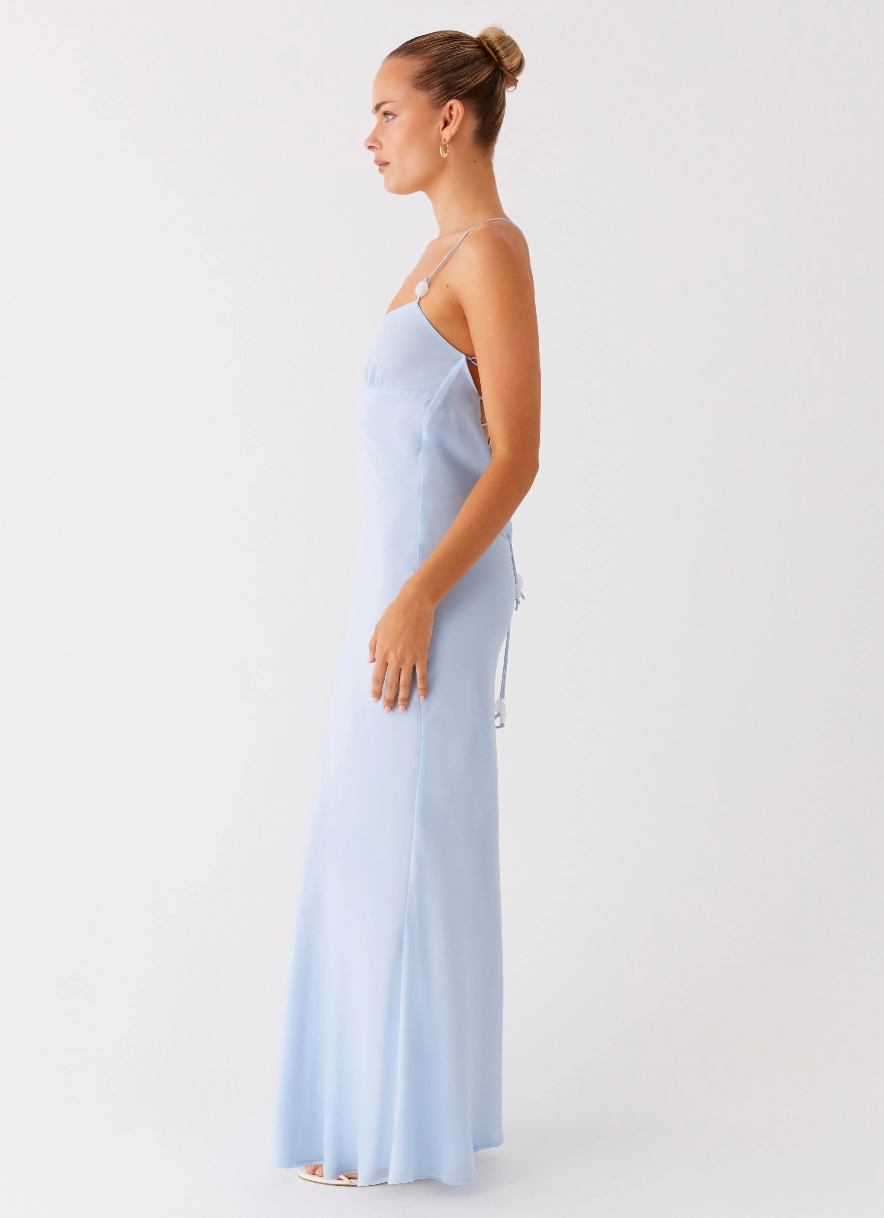 Cabello Maxi Dress - Pale Blue Trendy Comfort Timeless Comfort Wear