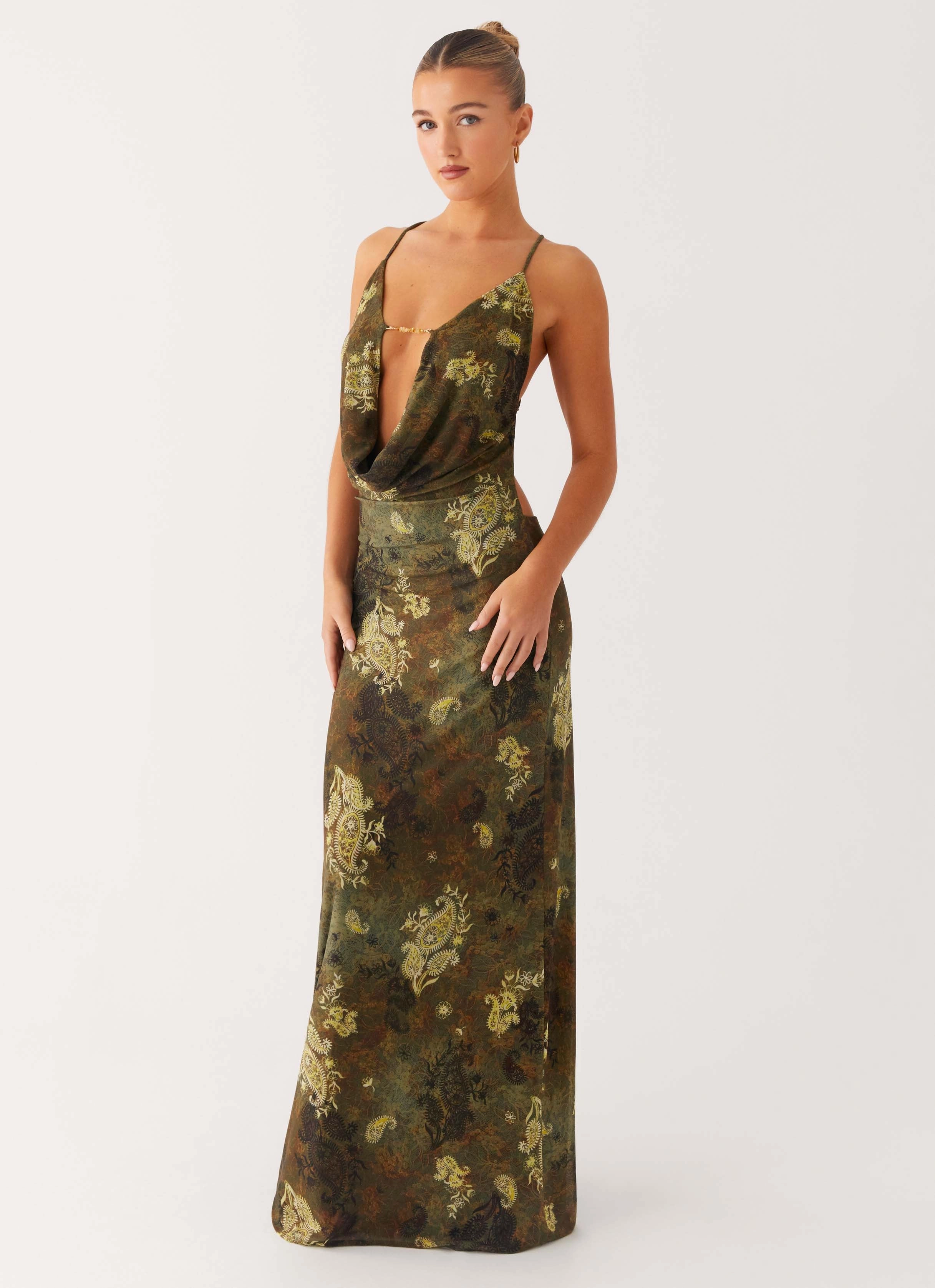 Smart Layers Star Fields Maxi Dress - Cyber Floral