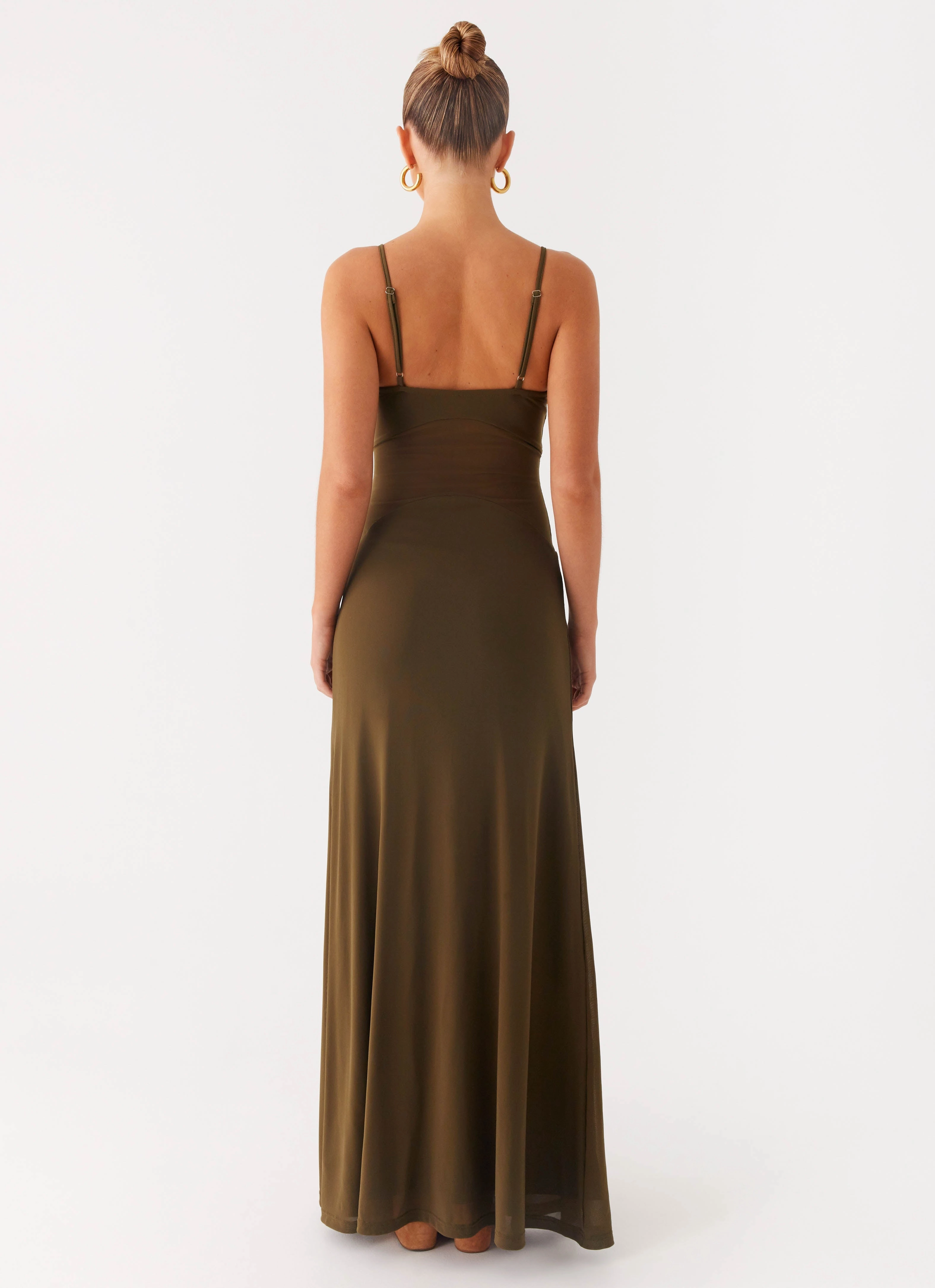 Radiant Mood Perfect Layers Starfall Maxi Dress - Khaki