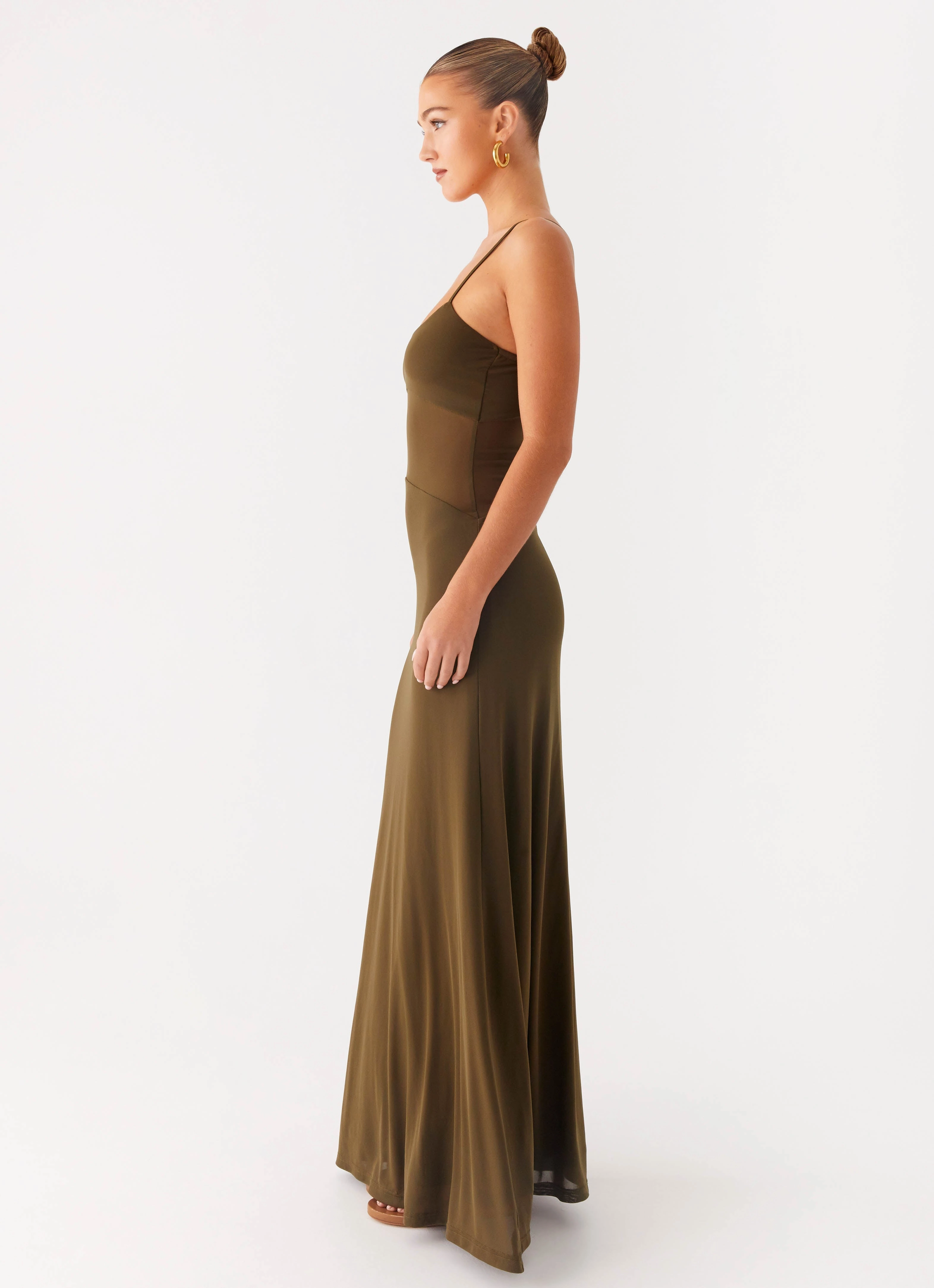 Outdoor Scene Starfall Maxi Dress - Khaki