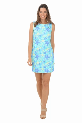 Soft Colorway Starfish Explosion UPF50  Sleeveless Shift Dress