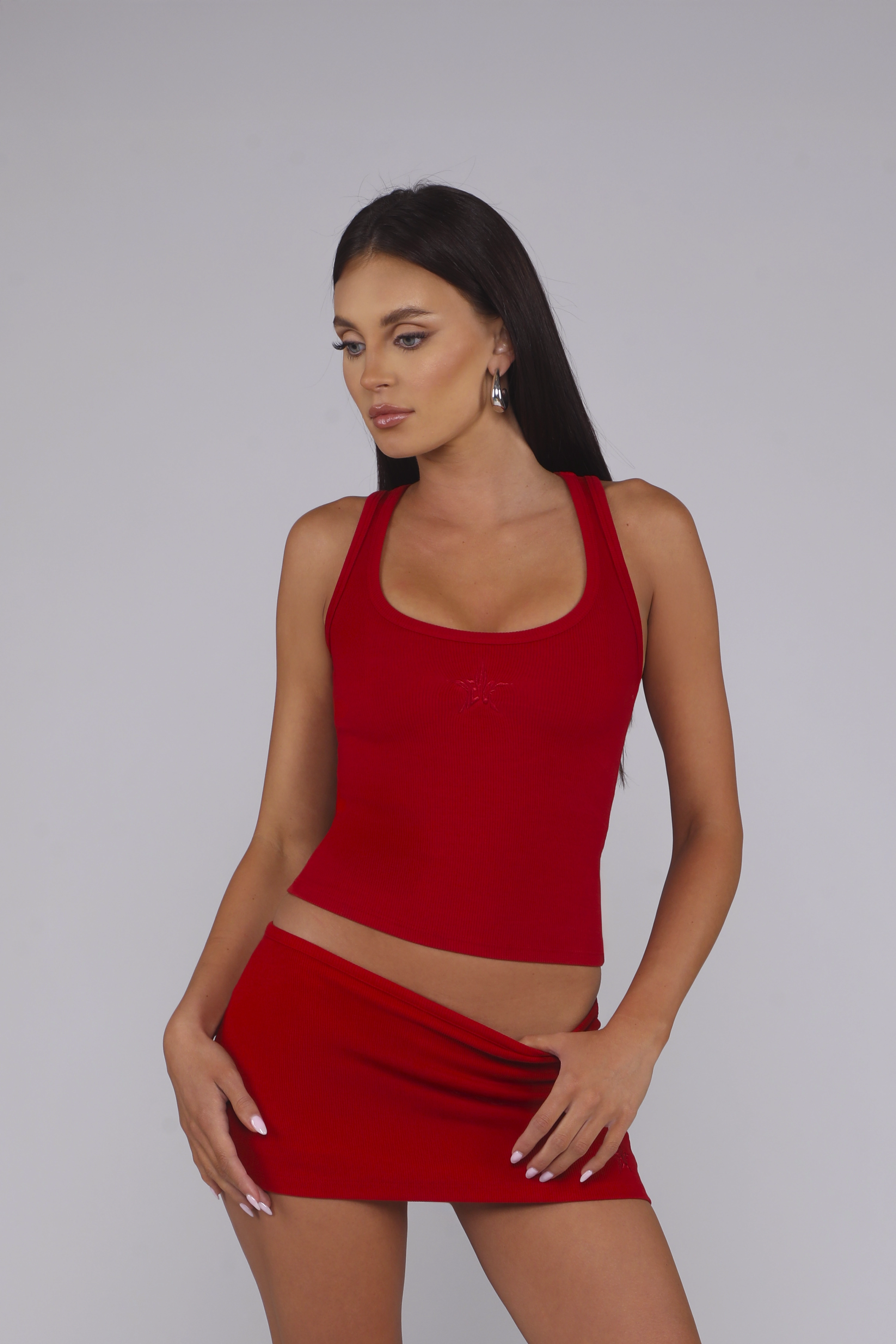 STARLET SKORT / RED garden party Breathable fabric