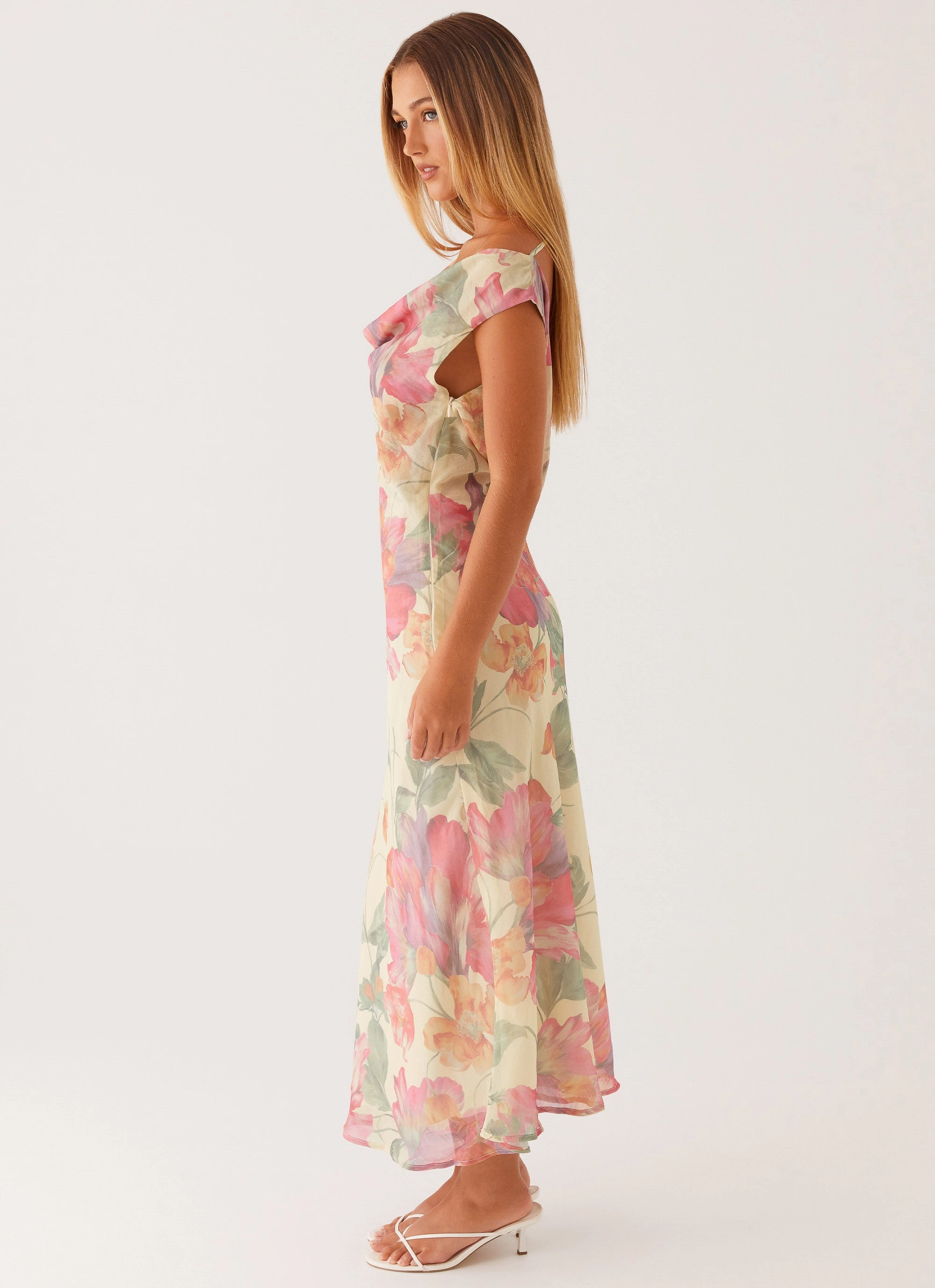 Vibrant Colors Role Model Maxi Dress - Yellow Peony