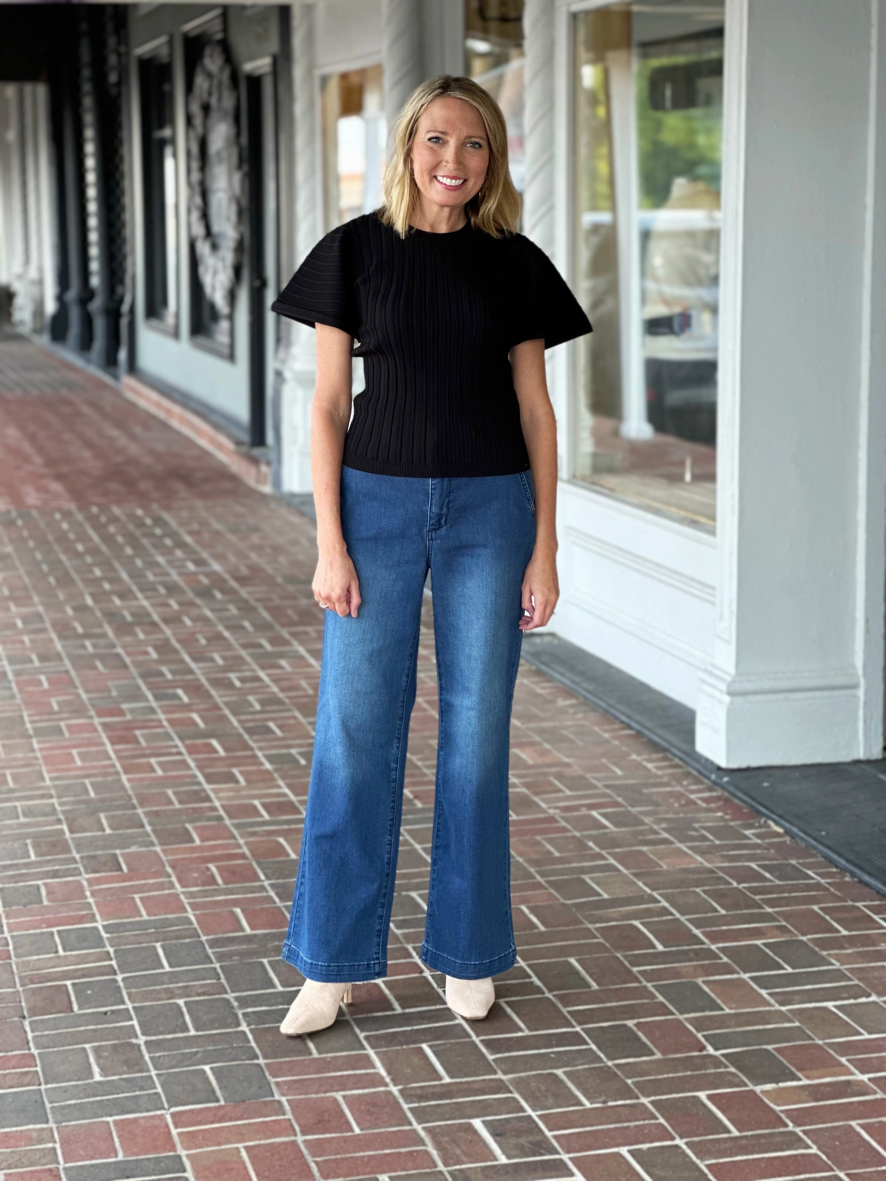 Unstructured Silhouette AthleticInspired Steve Madden Allie Sweater in Black