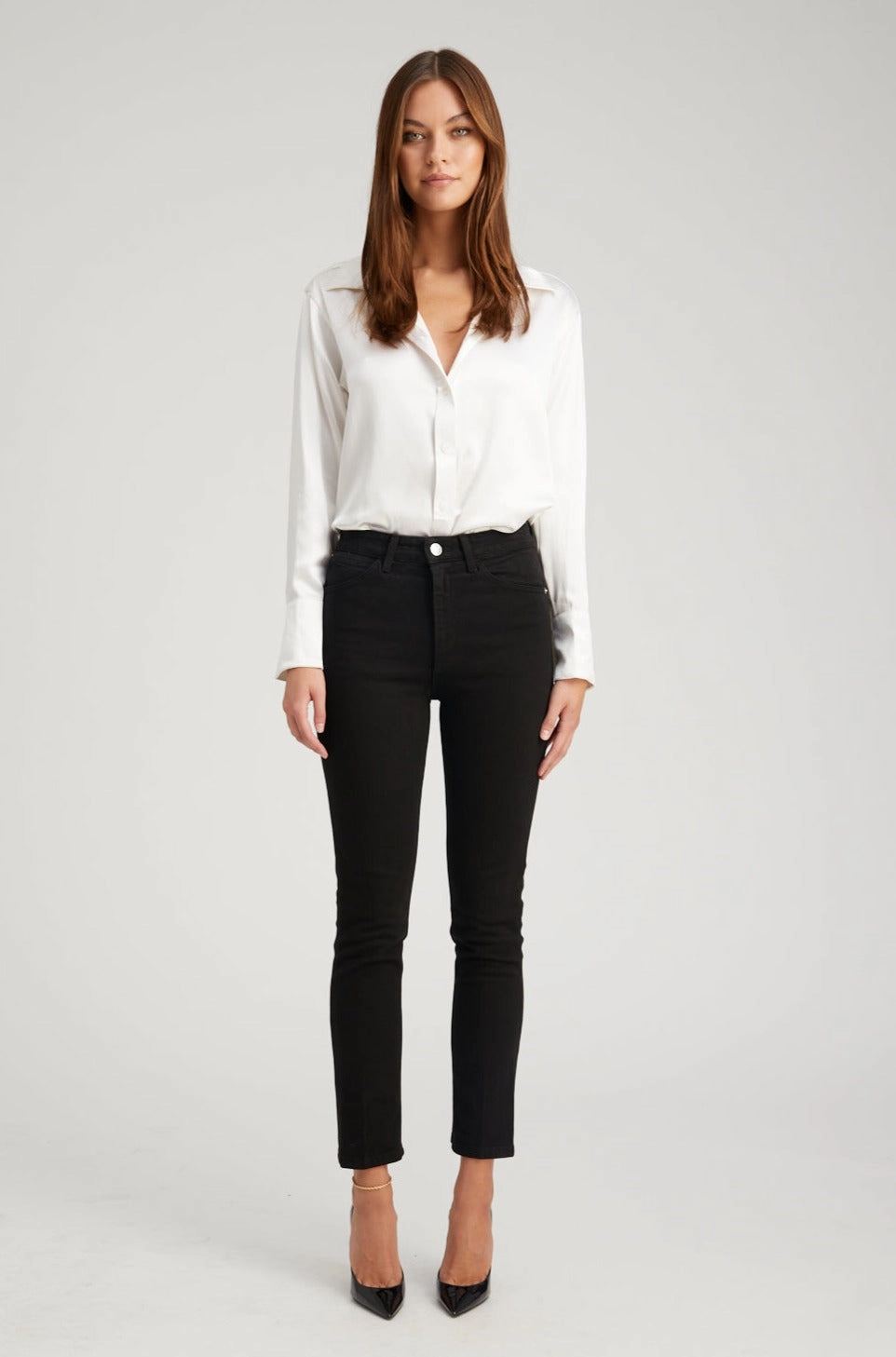 Tagless label Stevie Skinny Straight Leg Denim