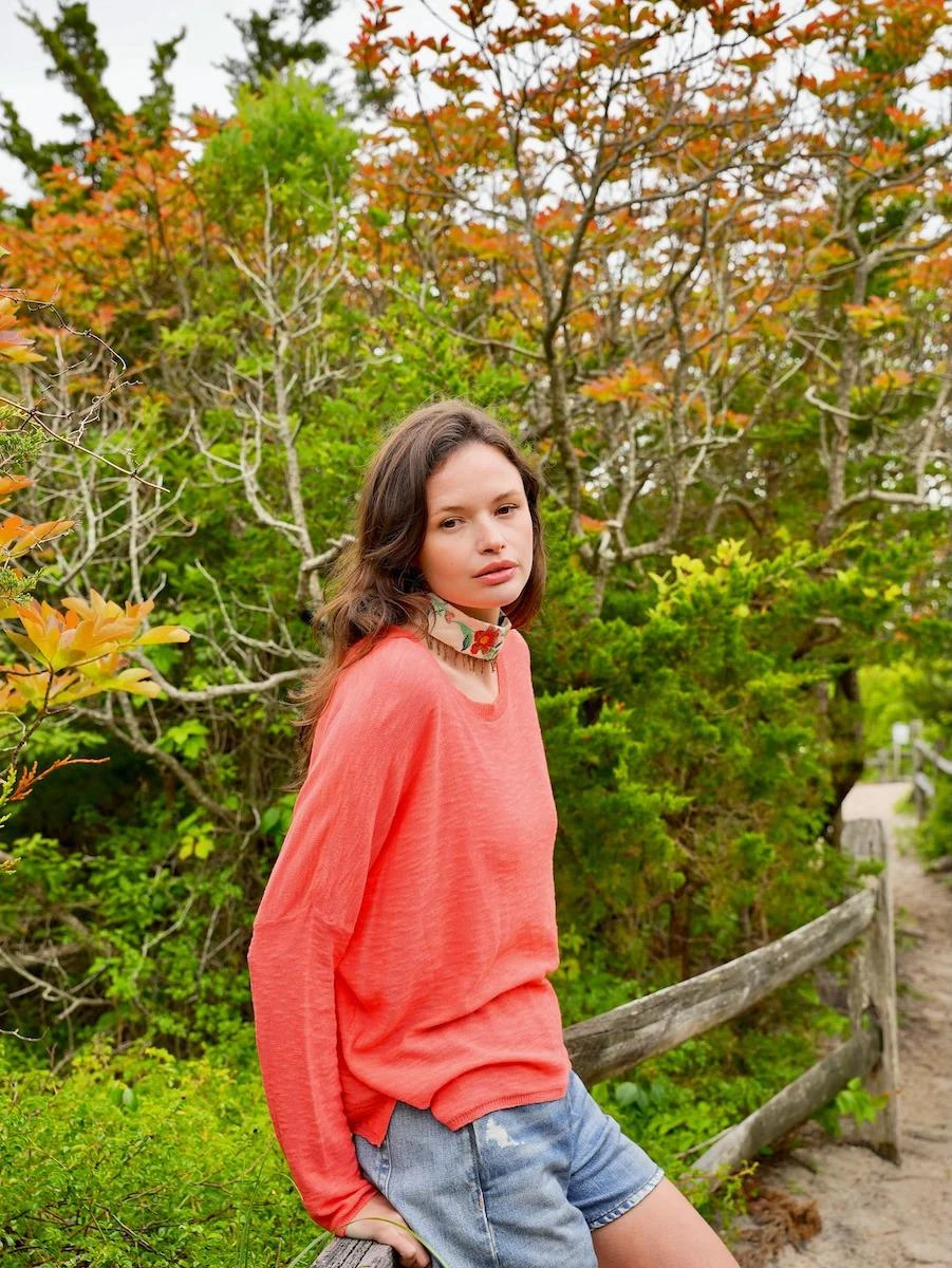 Summer Wardrobe NonFadeFinish Stitchdrop Sandcastle Sweater