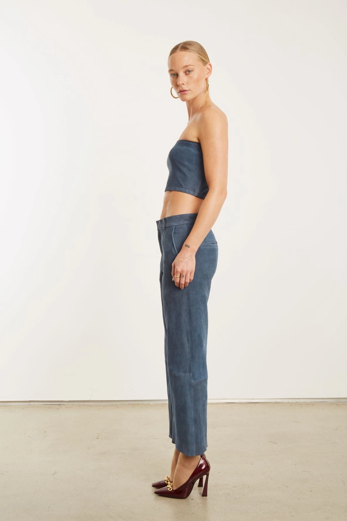 Denim Suede Micro Tube Top AntiPilling Technology