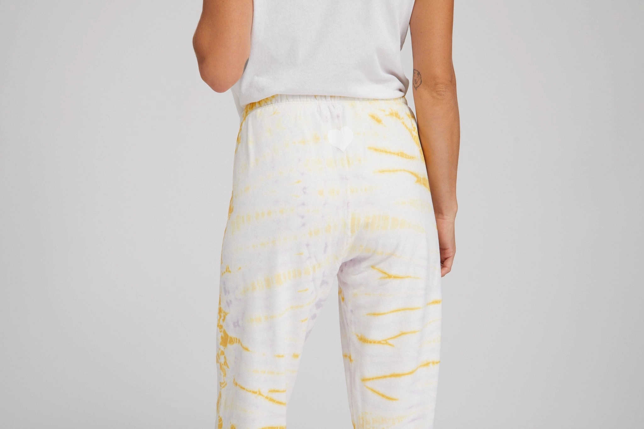 Marigold Marble Tri-Blend Sweatpants WideNeckOpening Non Restrictive Collar