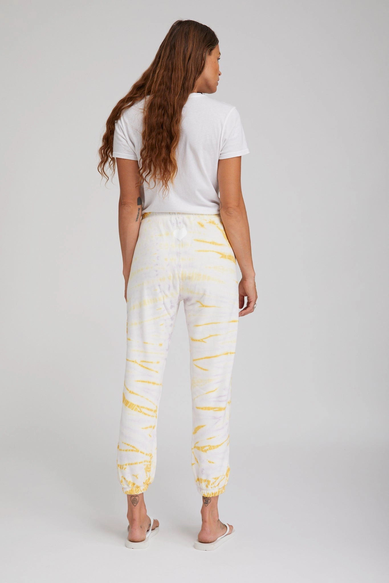 Double Layered Fabric AbrasionResistant Finish Marigold Marble Tri-Blend Sweatpants