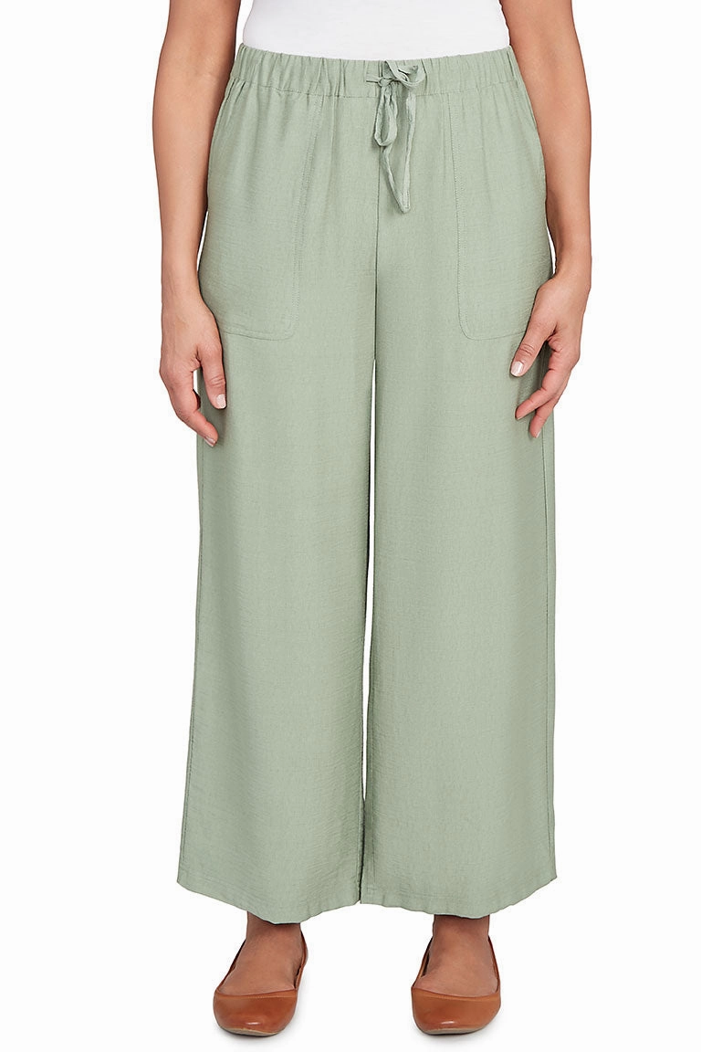 Stripe Right Drawstring Wide Leg Pant sporty wear Plaid detail