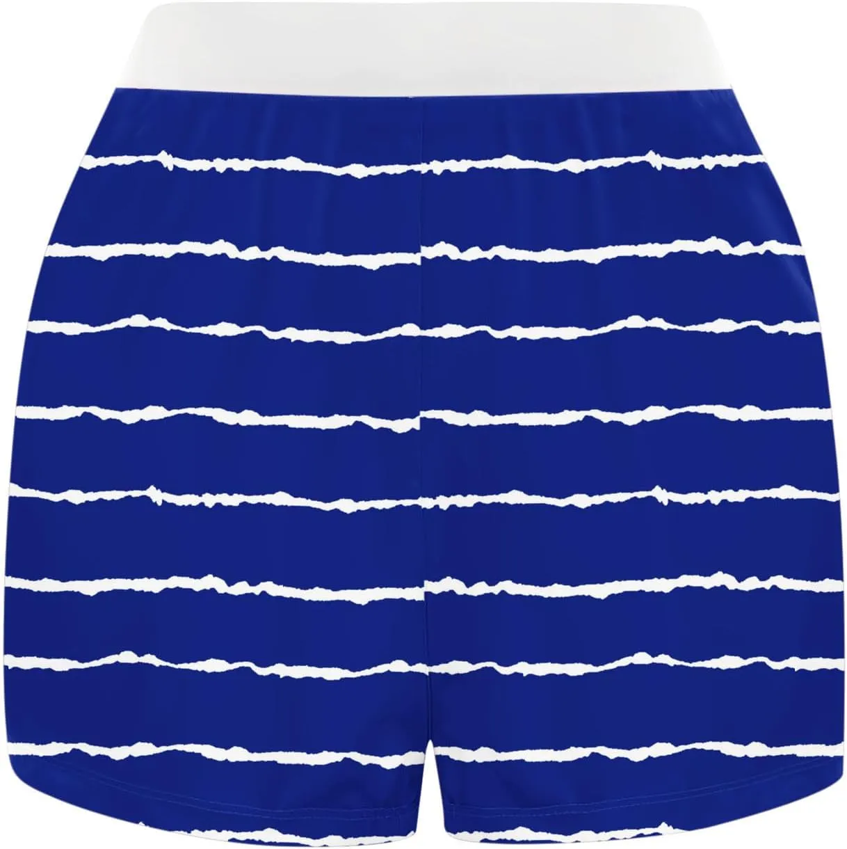 Striped Boxer Shorts for Women Button Up Patchwork High Waisted Sleepwear Pajama Bottoms Fitted Summer Lounge Vacation Shorts