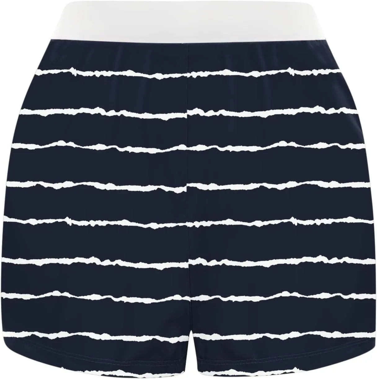 Striped Boxer Shorts for Women Button Up Patchwork High Waisted Sleepwear Pajama Bottoms Fitted Summer Lounge Vacation Shorts