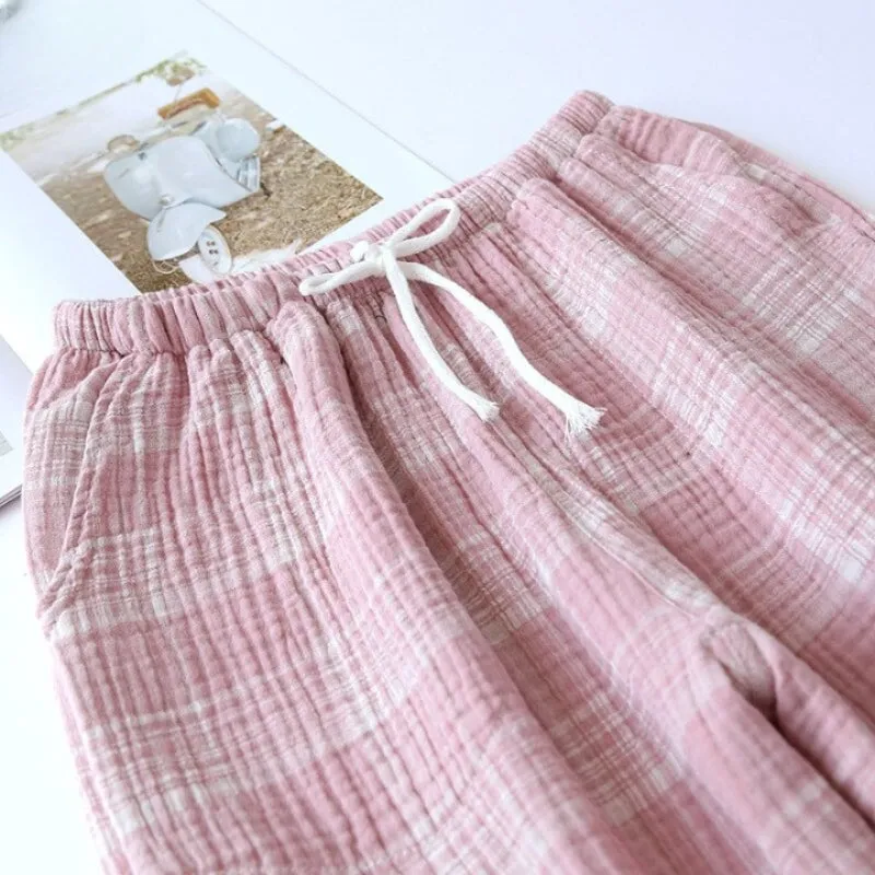 Striped Cotton Crepe Pants