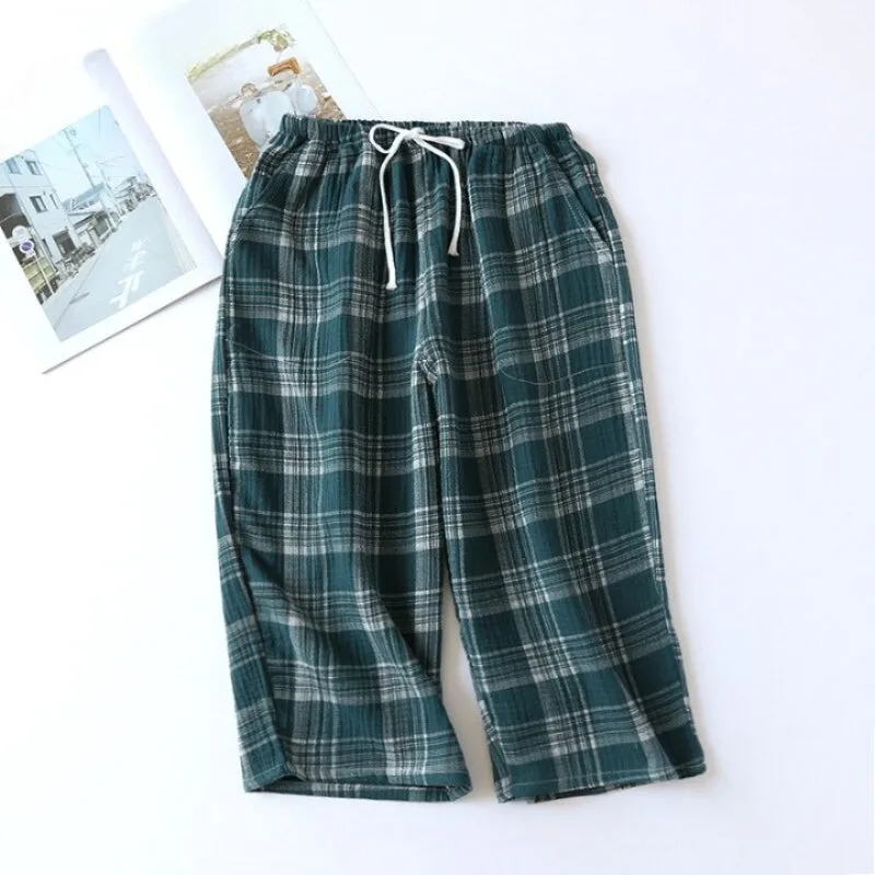 Striped Cotton Crepe Pants