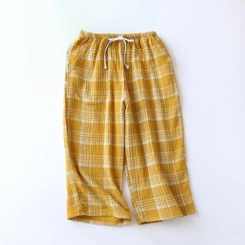 Striped Cotton Crepe Pants