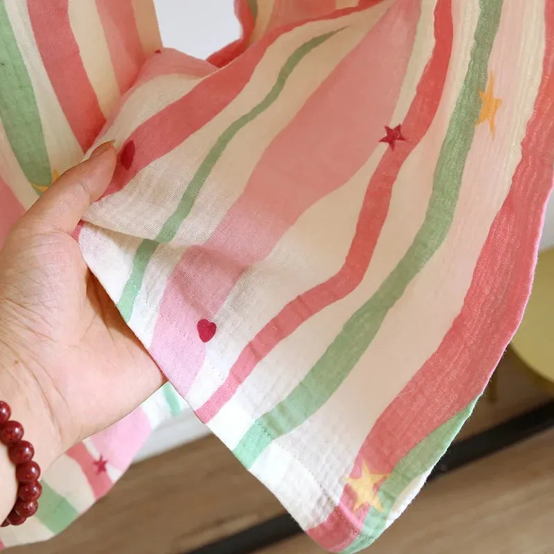 Striped Cotton Pajamas for Women Feel the Softness