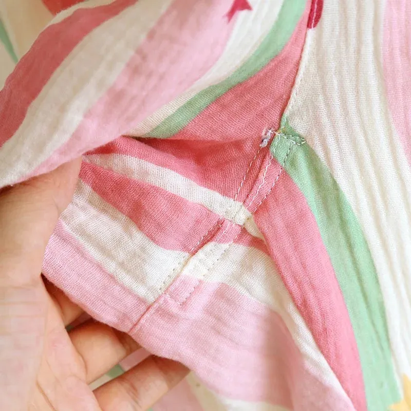 Striped Cotton Pajamas for Women Feel the Softness