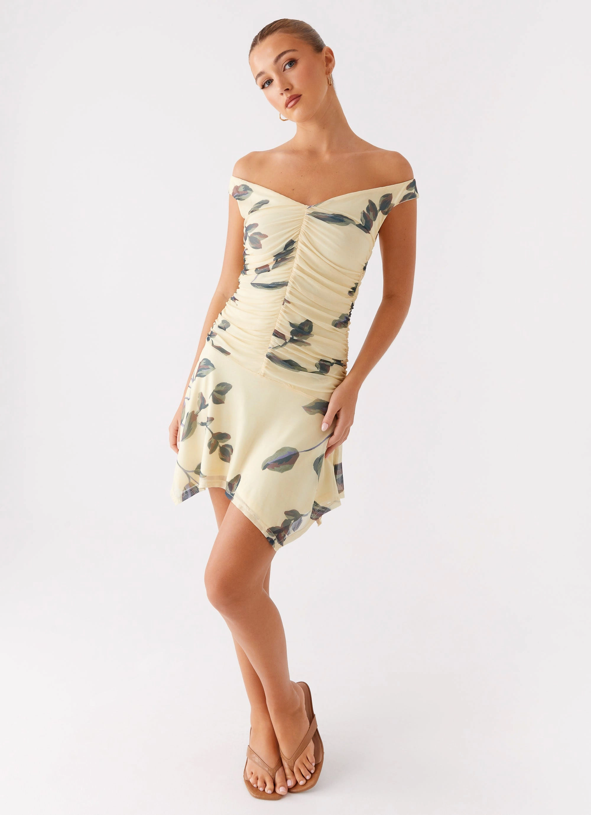 Vintage-Inspired Josette Mini Dress - Buttercream Bliss