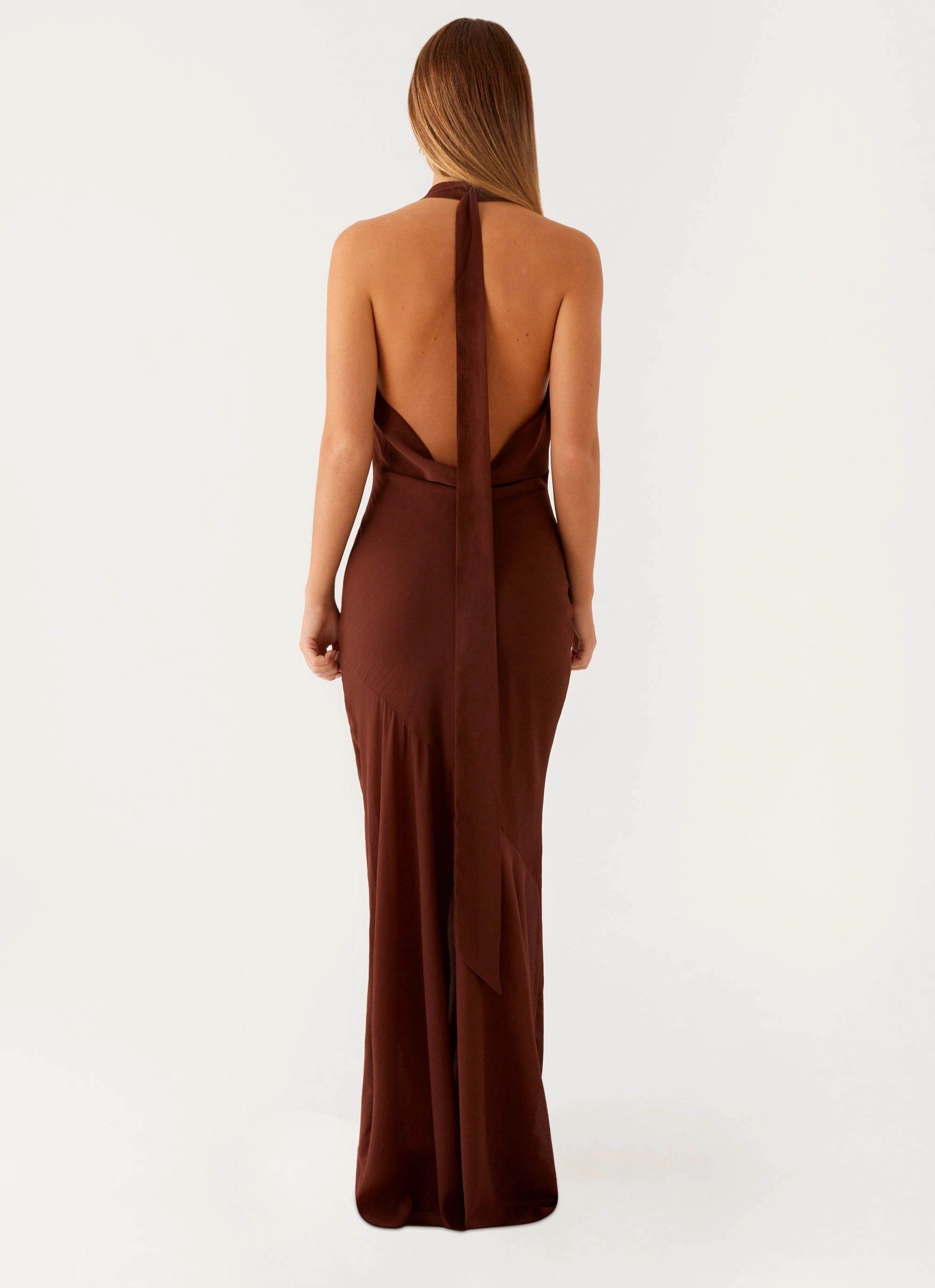 Sullivan Maxi Dress - Chocolate Pastel-Tone Breathable Style
