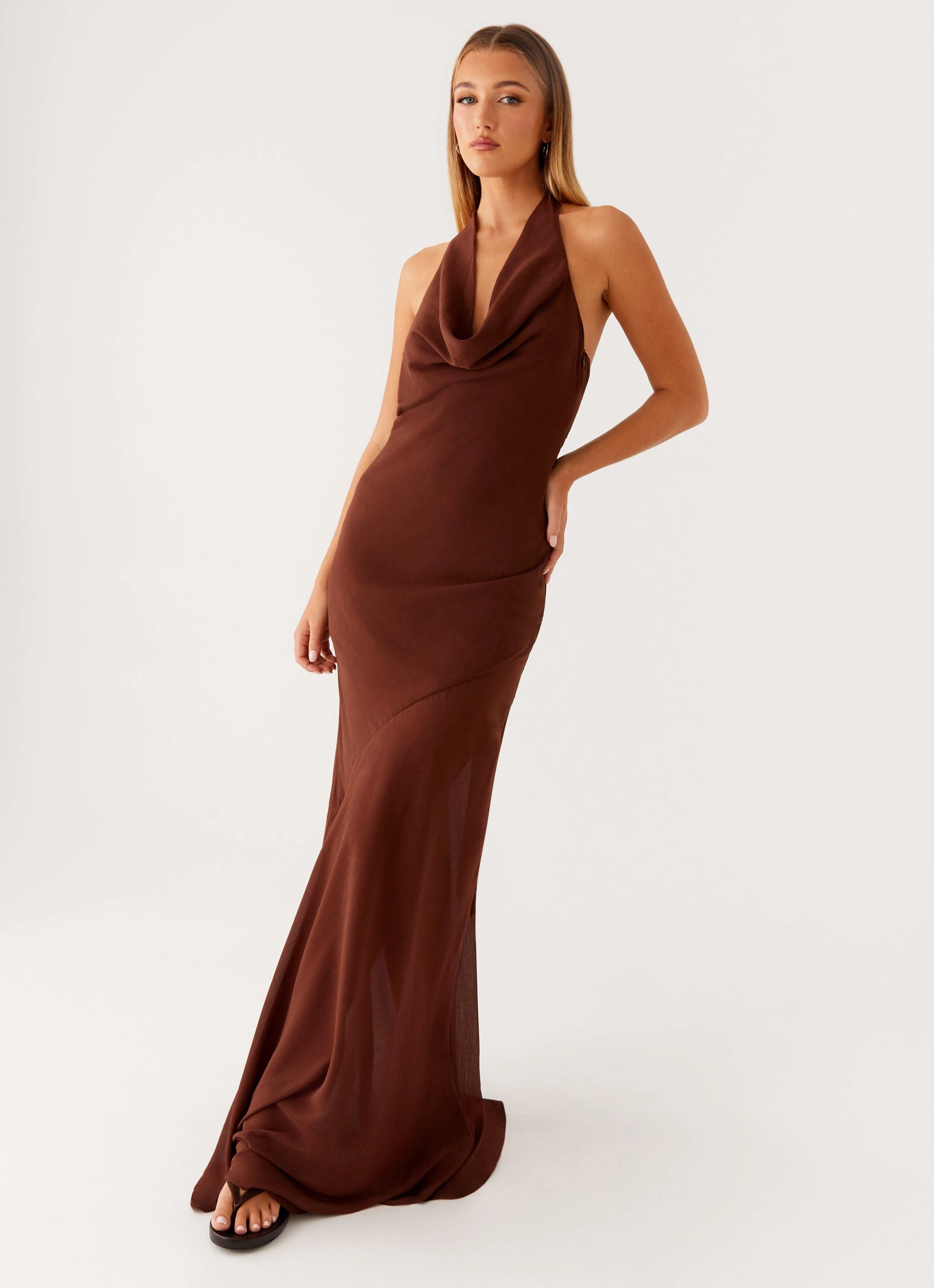 Sullivan Maxi Dress - Chocolate Feminine Charm