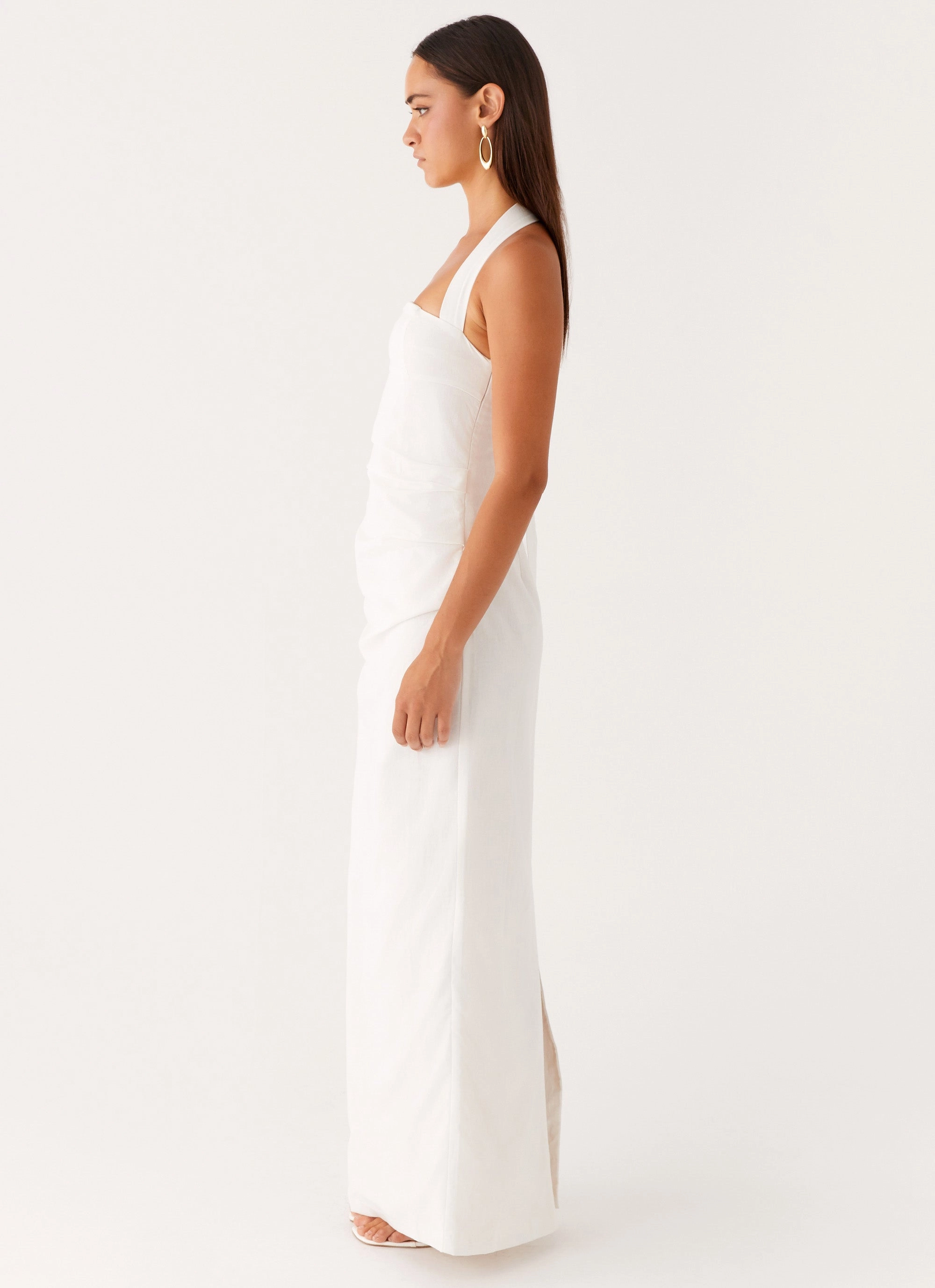Rumour Has it Maxi Dress - White Office Smart Gentle Look