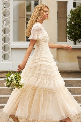 Valentine Ruffle Gown Smart Tones Relax Layers
