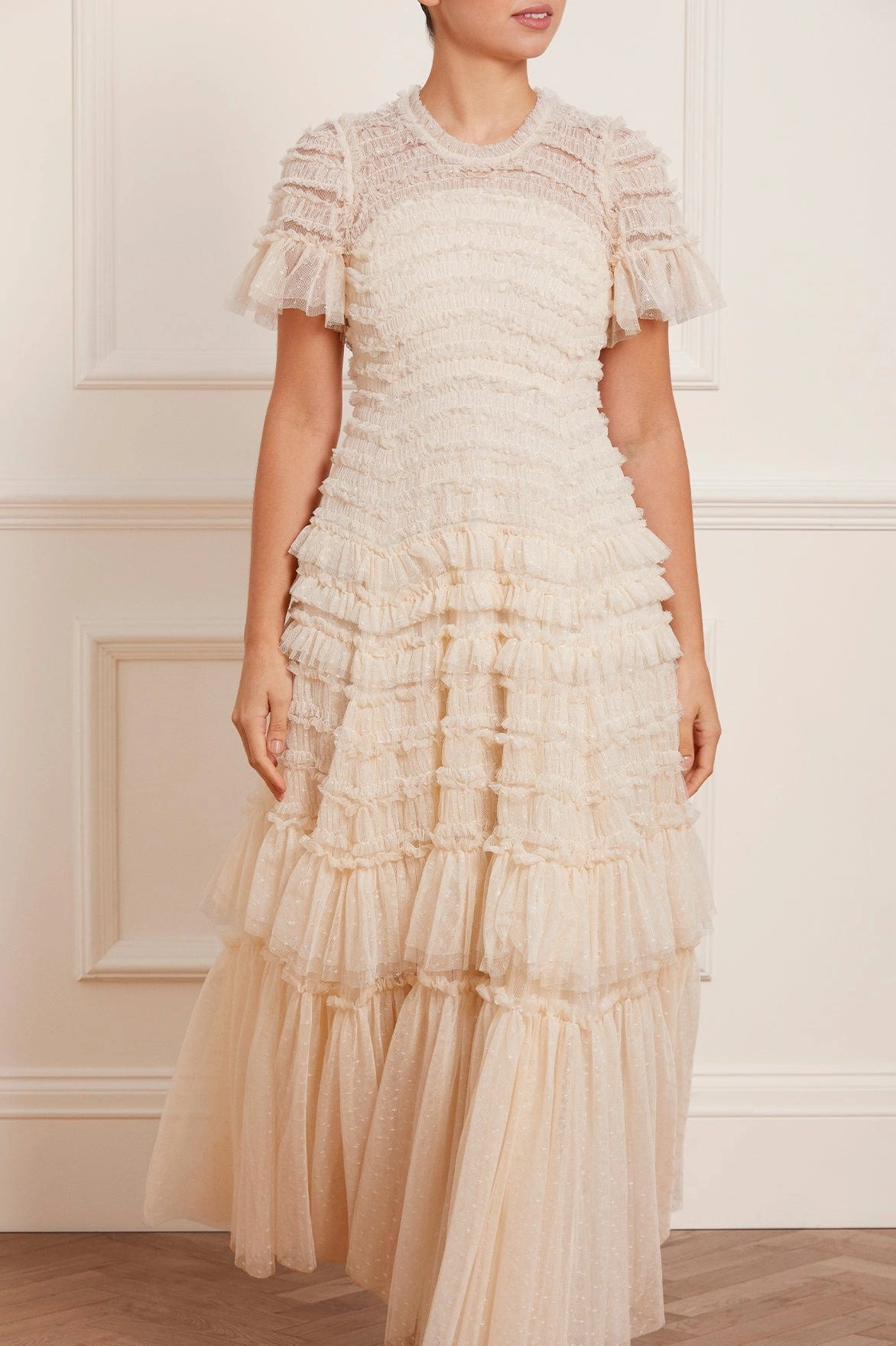 Valentine Ruffle Gown Understated Glam Fashion Layers