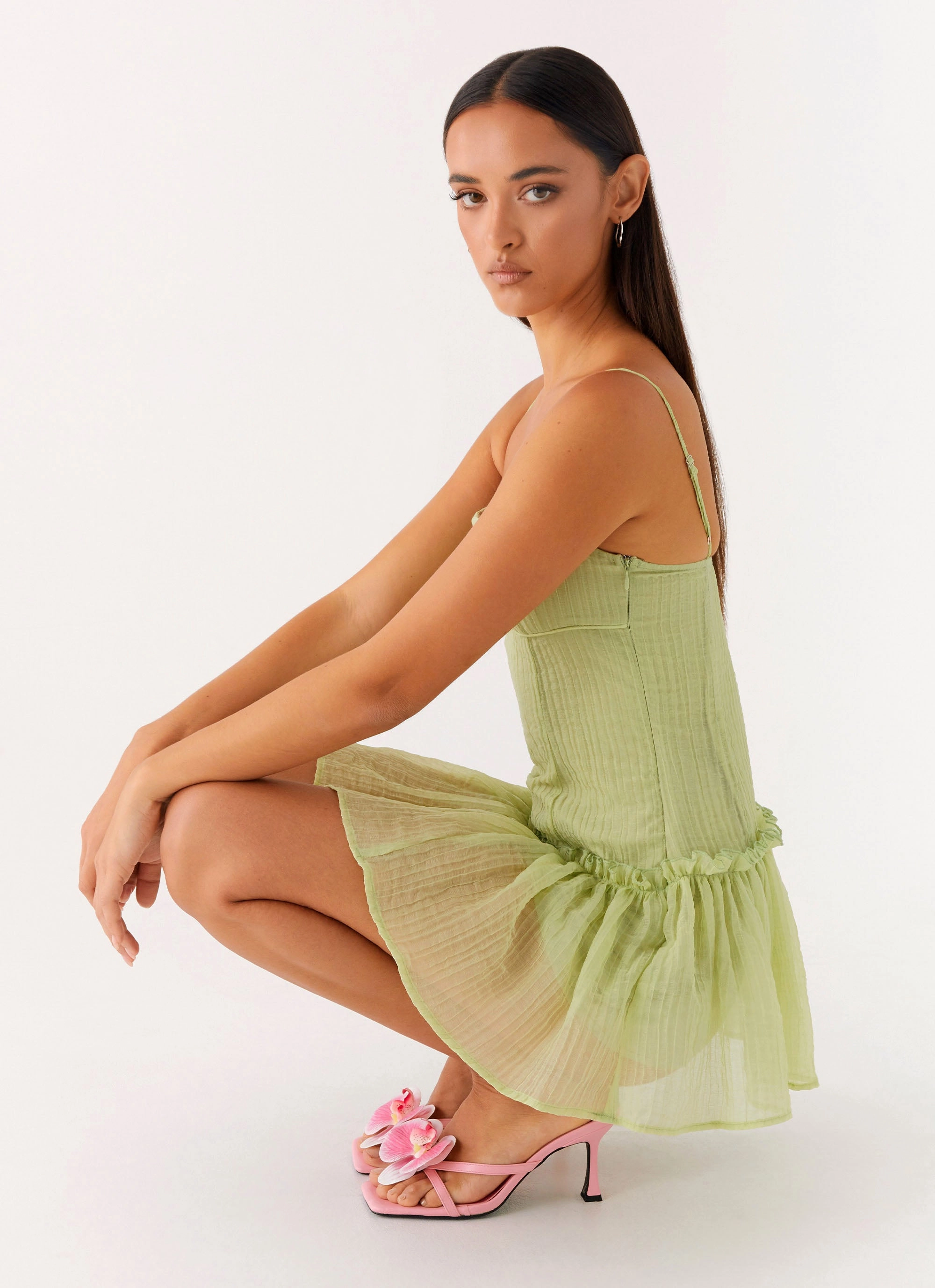 Chic Look Daily Mood Bambini Mini Dress - Green