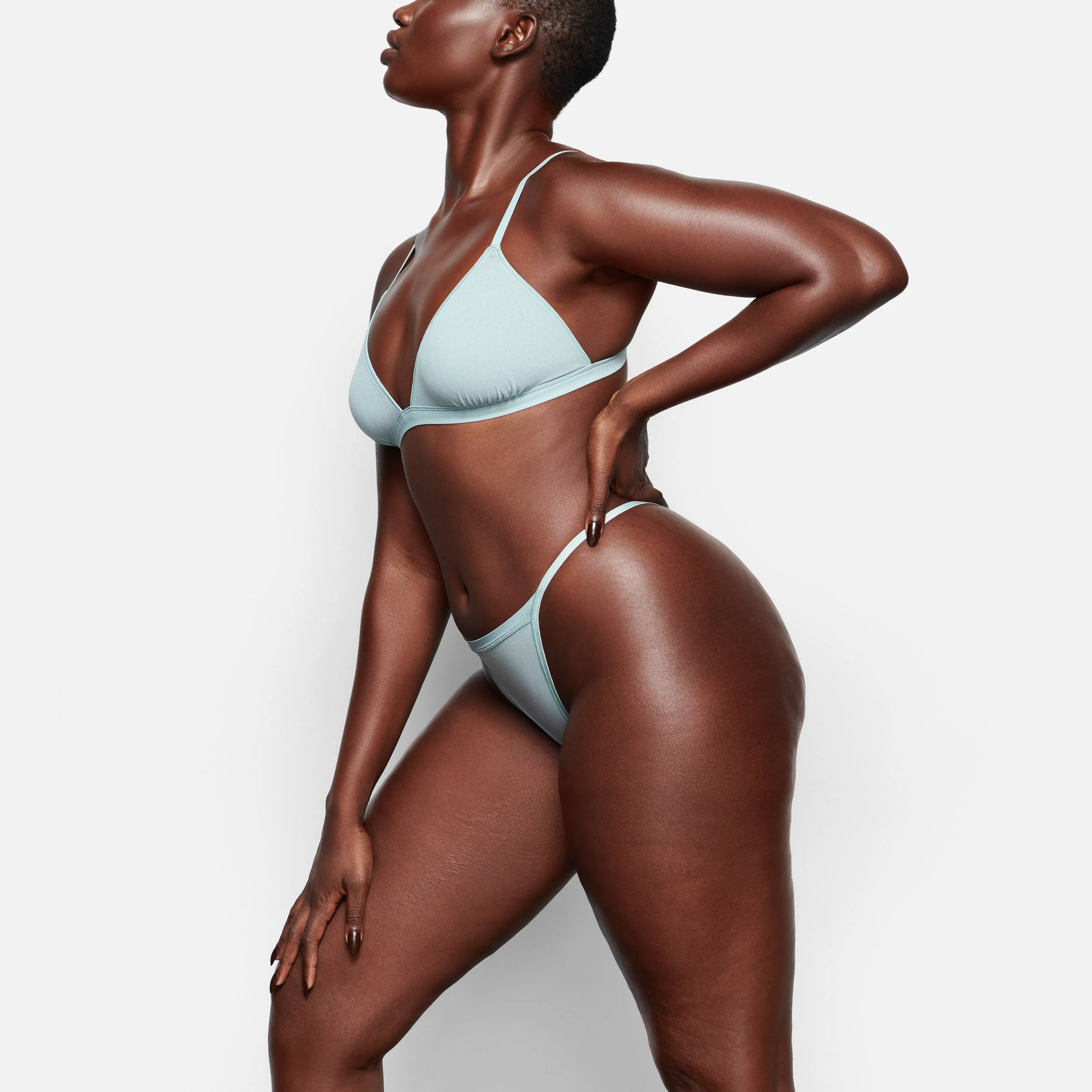 SUMMER MESH STRING THONG | SKY