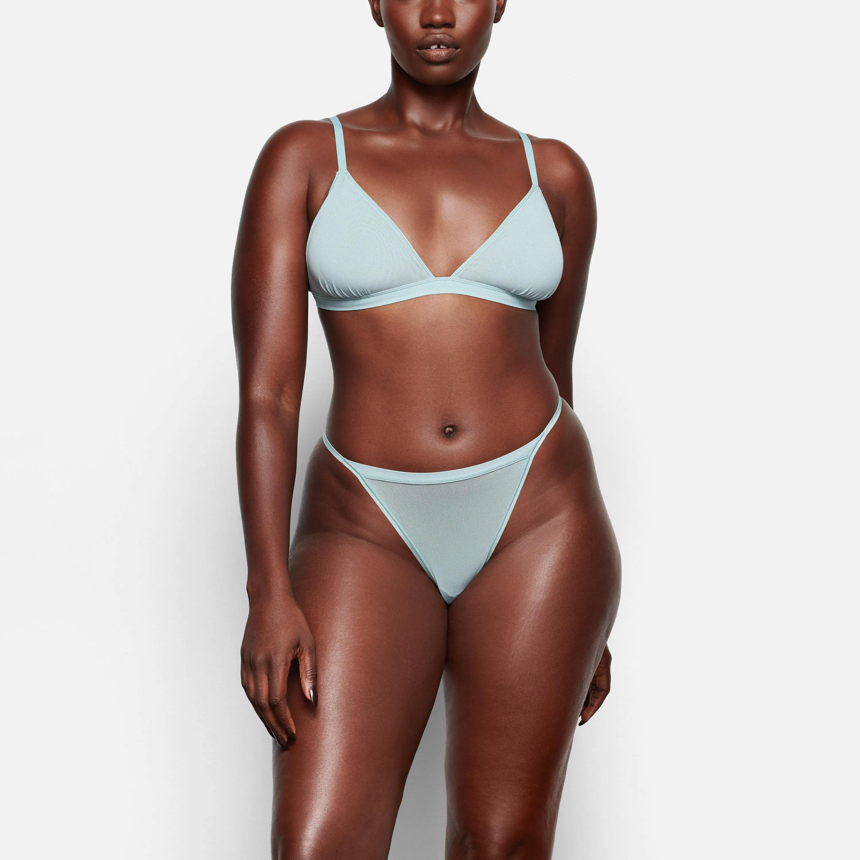 SUMMER MESH STRING THONG | SKY