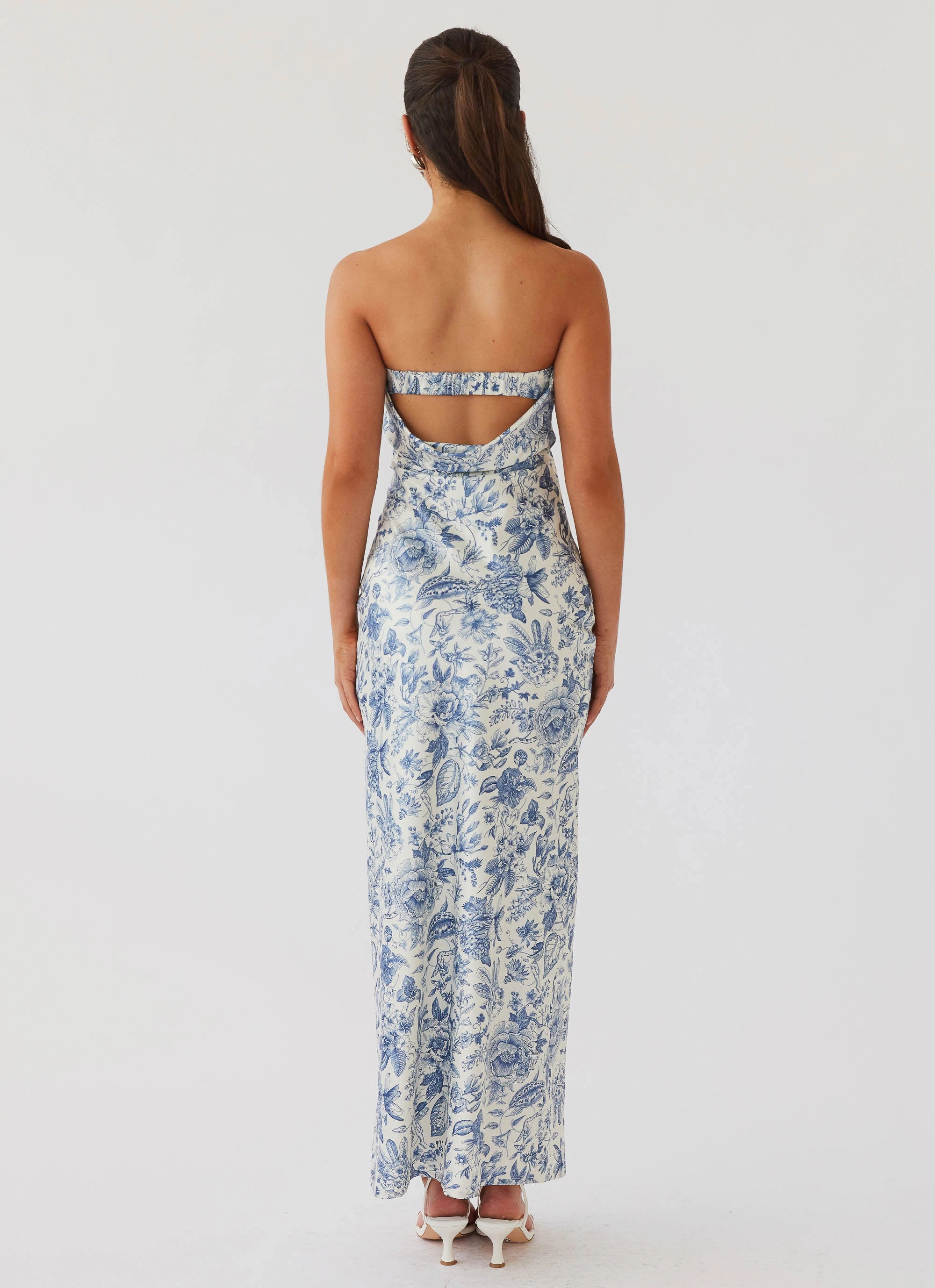 Summer Lover Maxi Dress - Blue Paisley Form Flow Texture Style