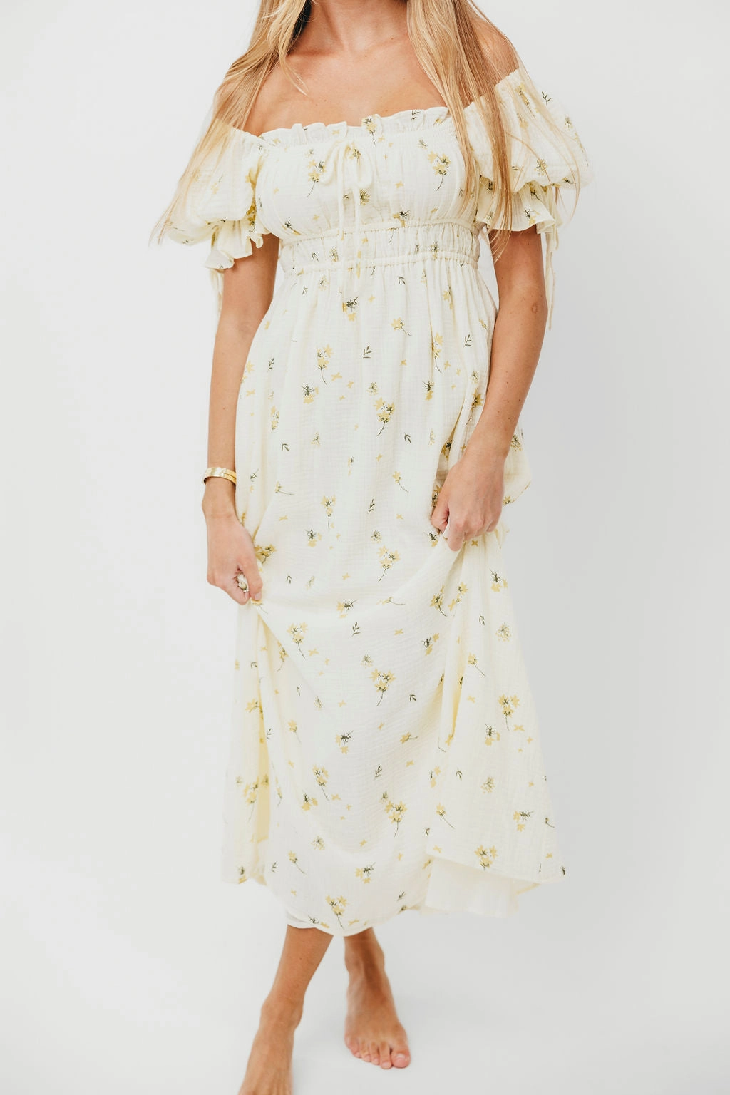 Savanna Steppe 100% Cotton Dress in Cream - Bump Friendly & Inclusive Sizing (S-3XL) Polished Mood
