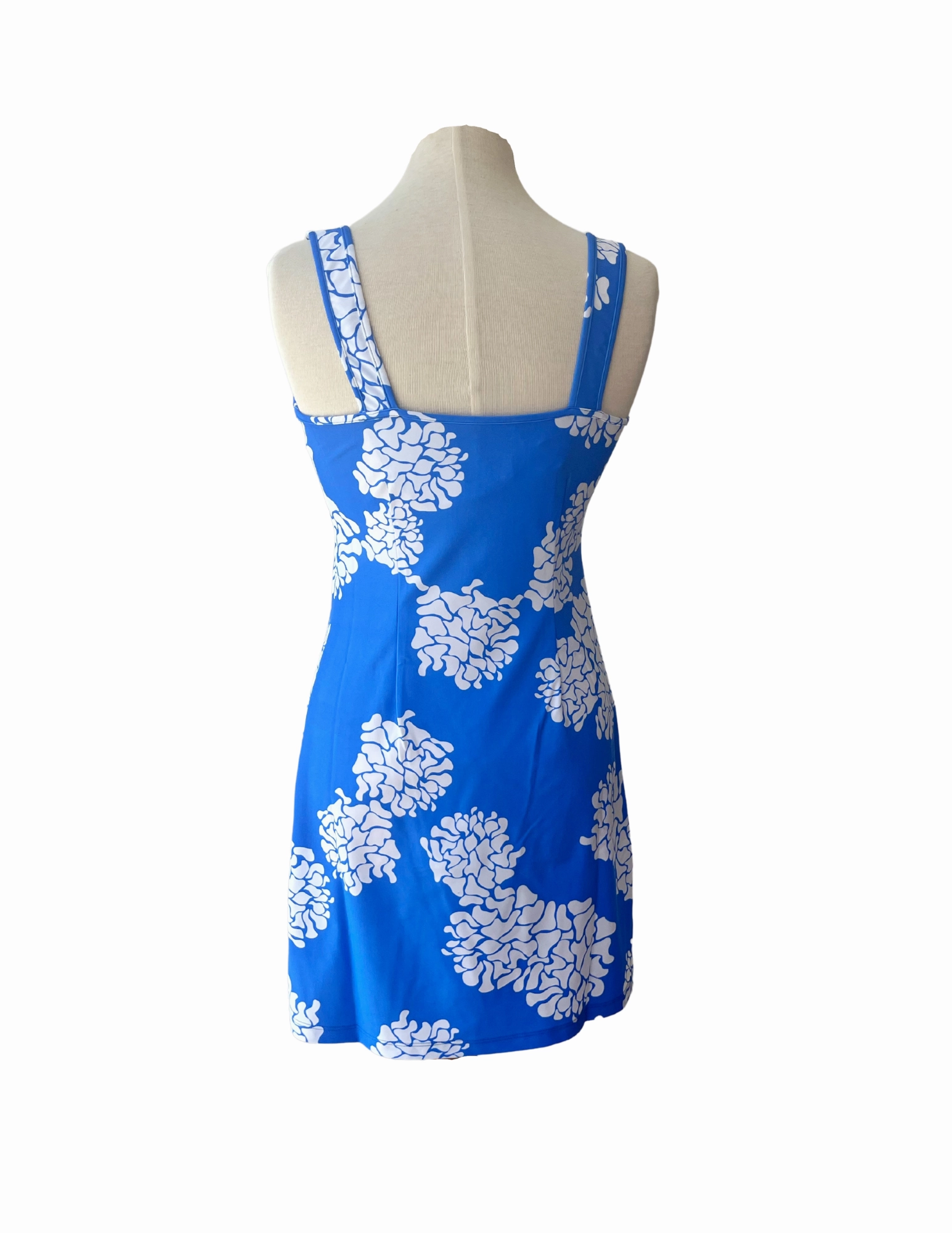 Soft Detail Bali Tank Dress Geranium/White