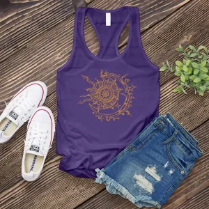 Sun and Moon Compass Women's Tank Top