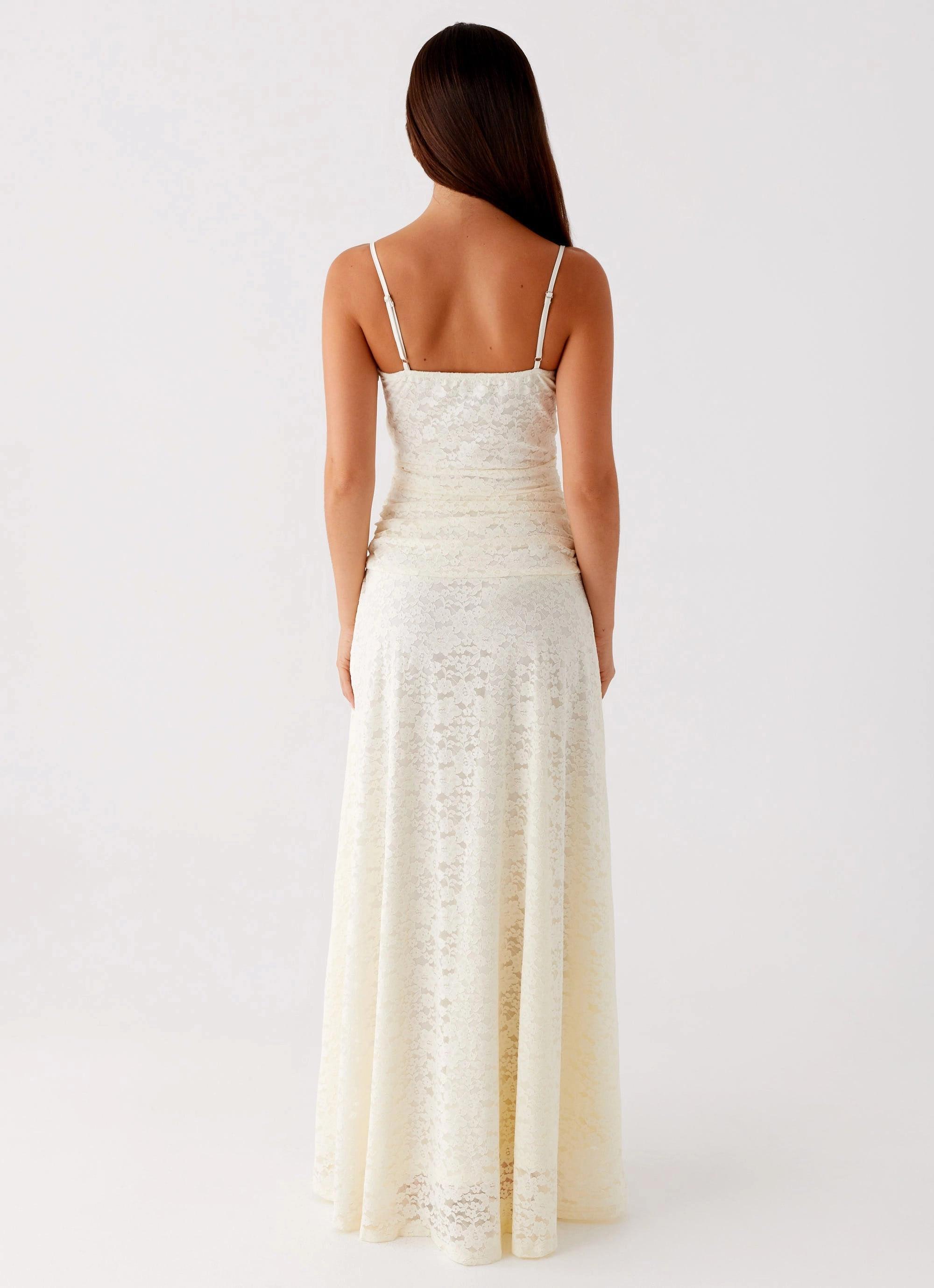 Elsa Maxi Dress - Ivory PlushLining