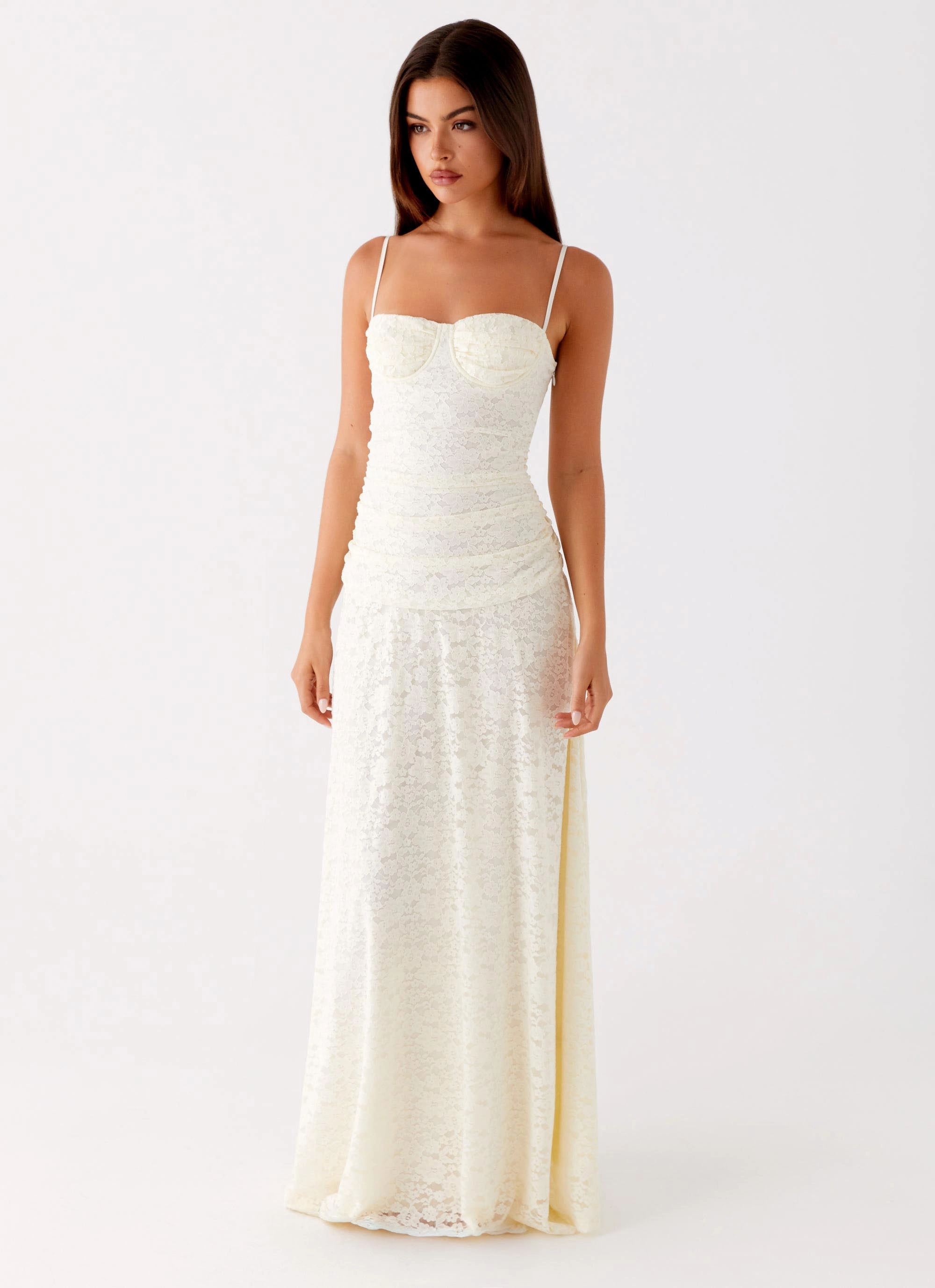 Elsa Maxi Dress - Ivory Clean Touch