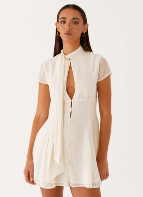 Bold Elegance Karling Mini Dress - Ivory
