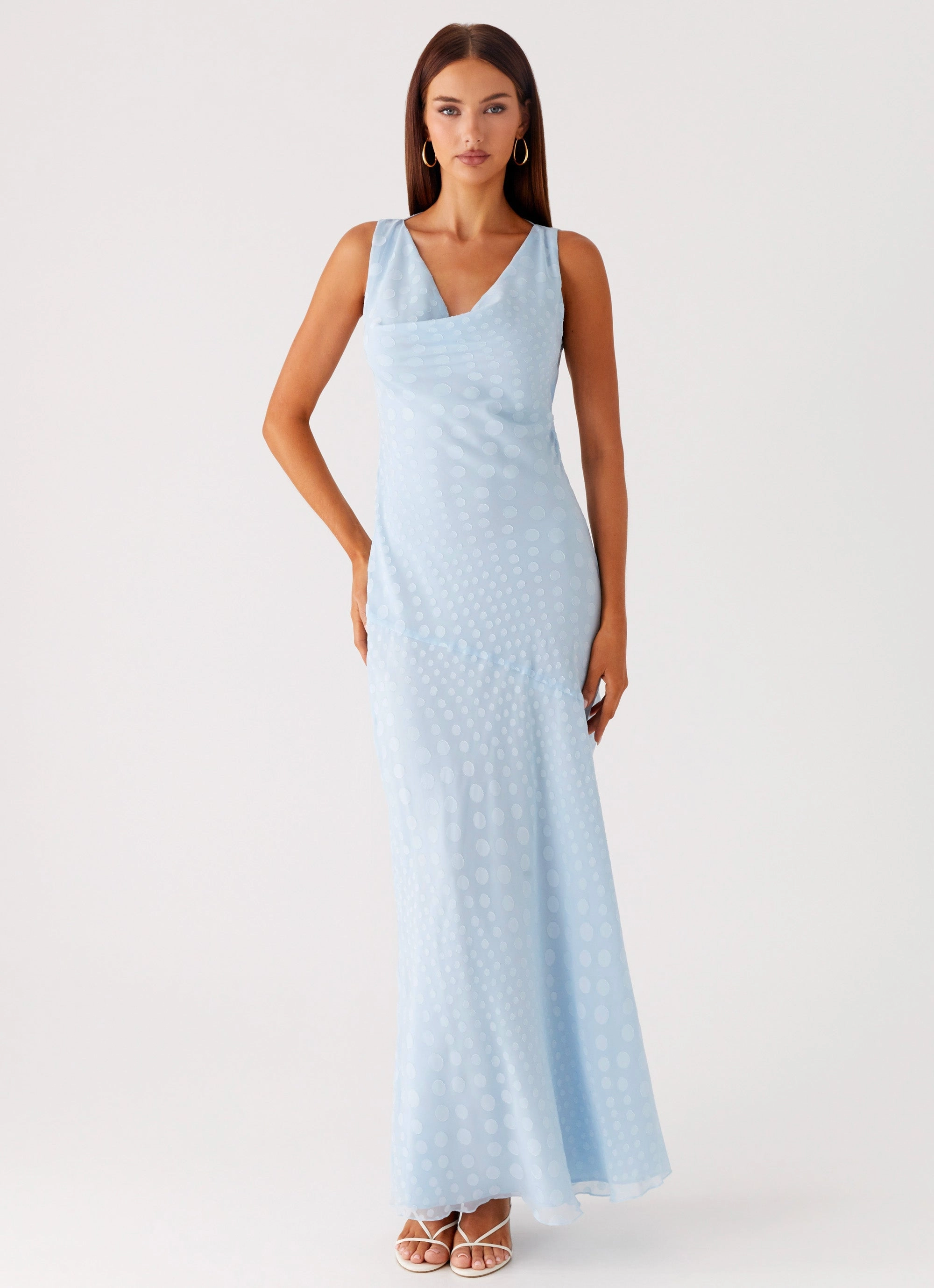 Natural Feel Sundance Chiffon Maxi Dress - Blue