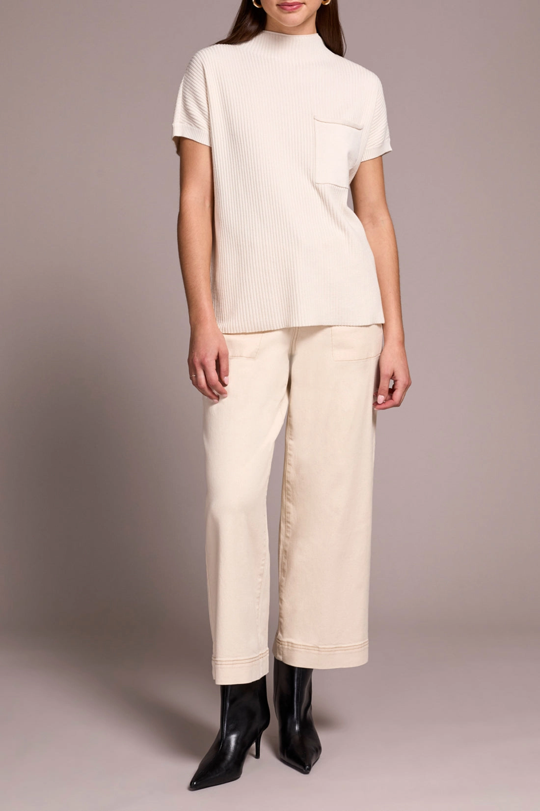 TaglessCollar Tribal Dolman Pocket Sweater in Moonstone