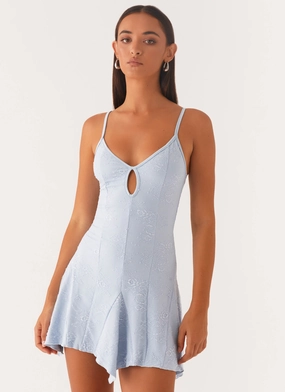 Vibrant fit countryside Surry Mini Dress - Blue