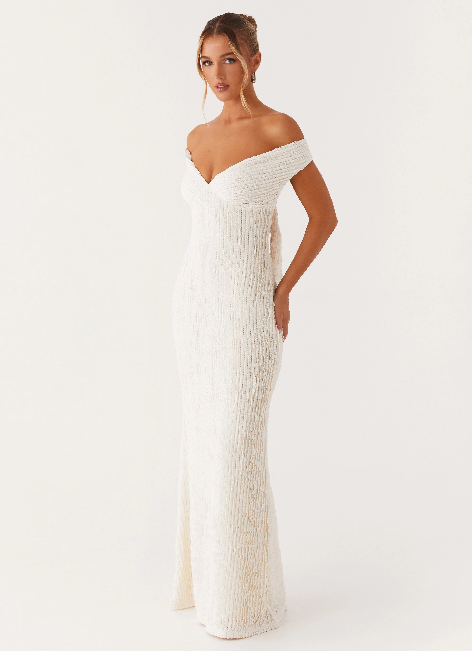 Chantelle Maxi Dress - Ivory Easy Wrap Soft-touch