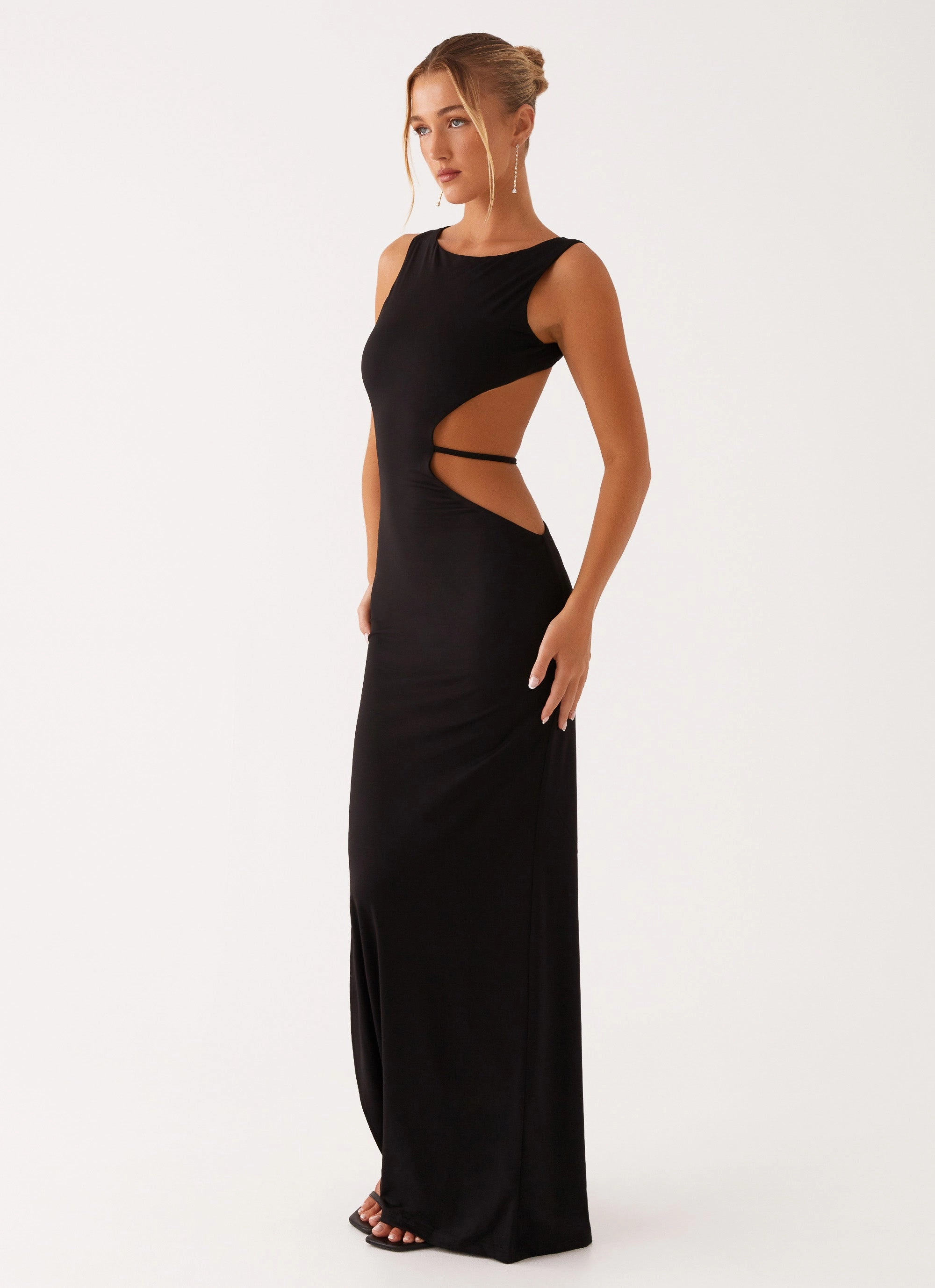 Silk Air Sutton Maxi Dress - Black