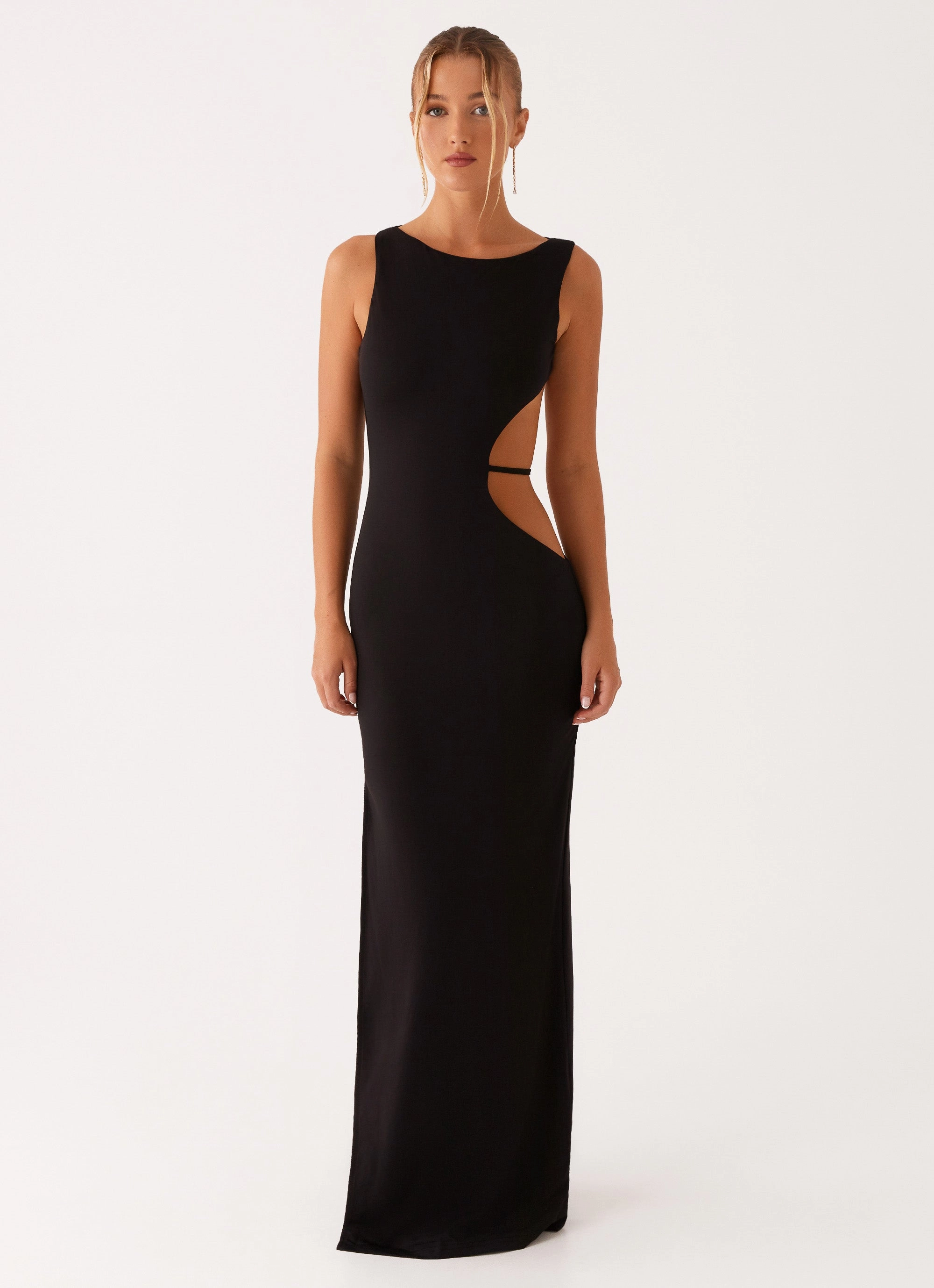 Sutton Maxi Dress - Black Daily Comfort Subtle Stitch