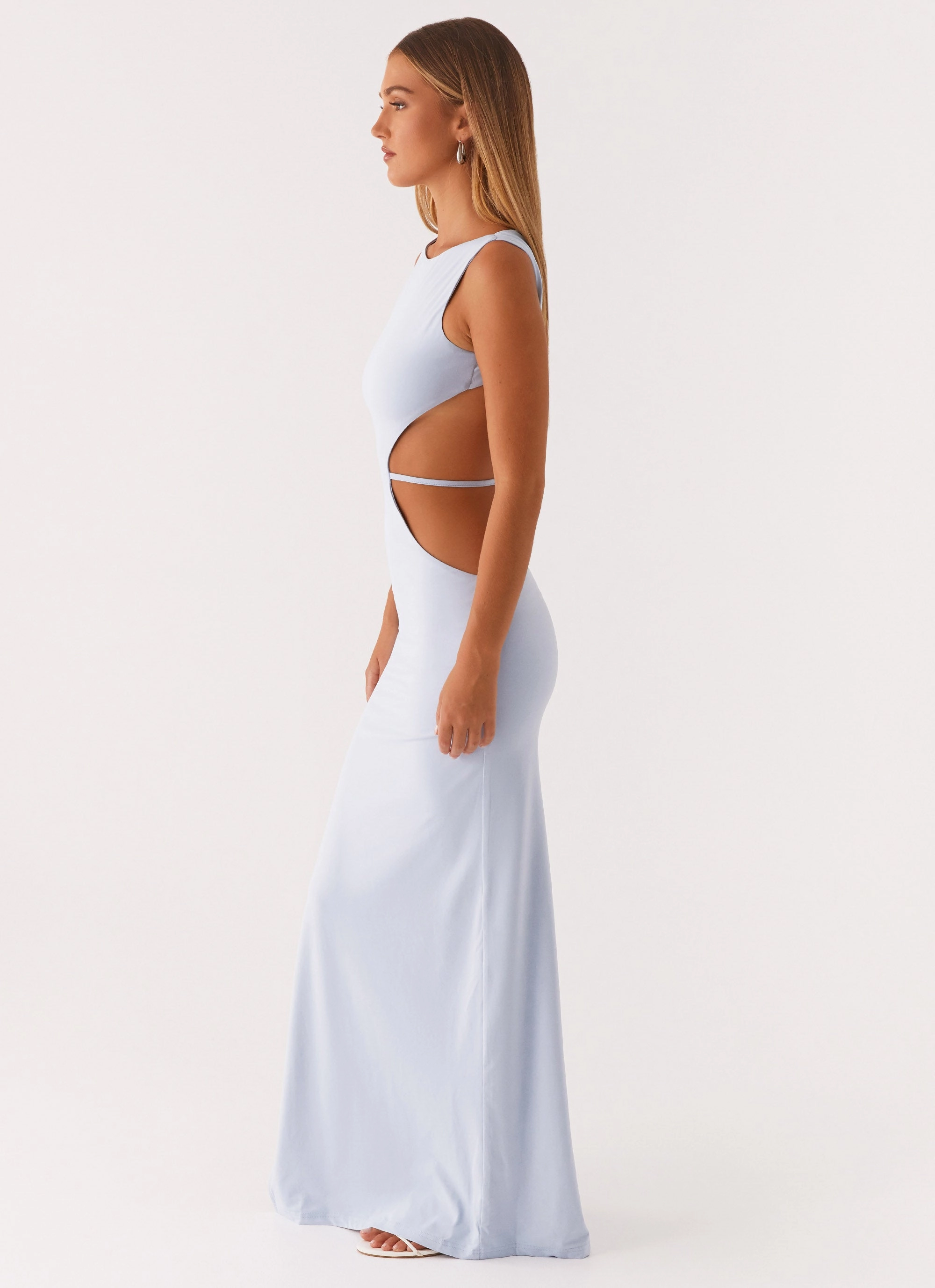 Relax Draping Chic Style Wear Sutton Maxi Dress - Blue