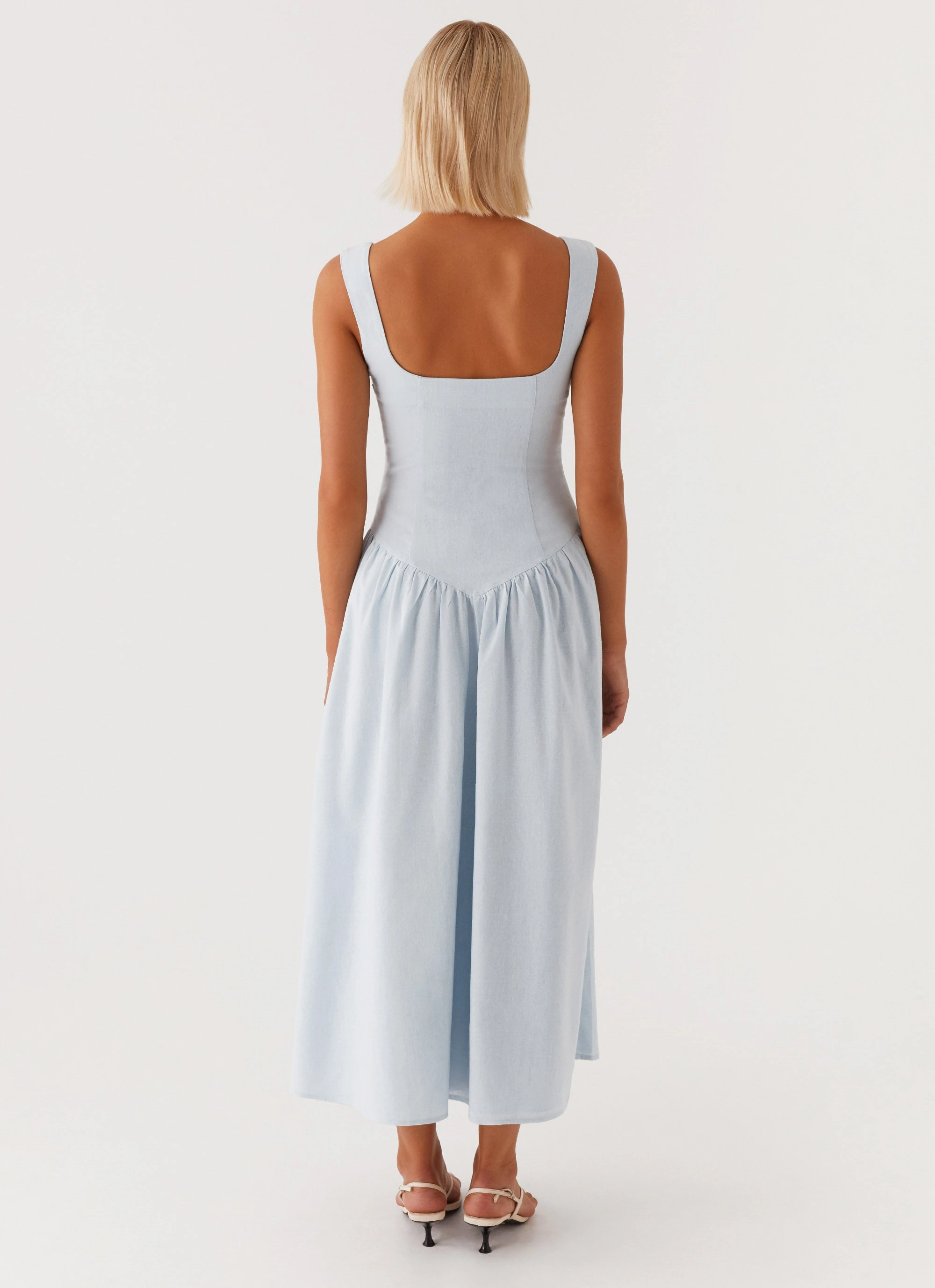 Suzie Midi Dress - Blue Casual Tones
