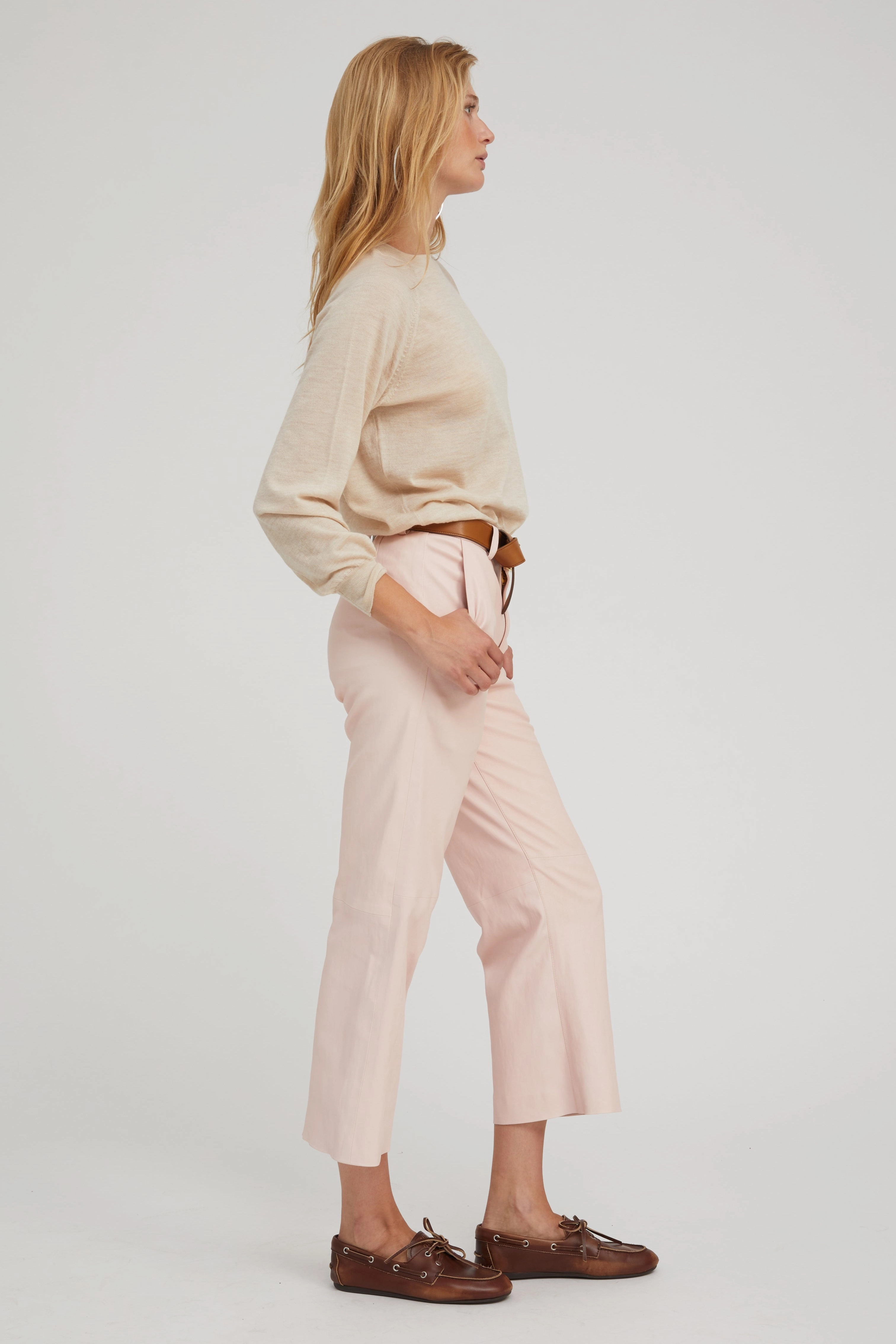 MultiFunctionalDesign Ultra Soft Handfeel Latte Cashmere Raglan Sweater